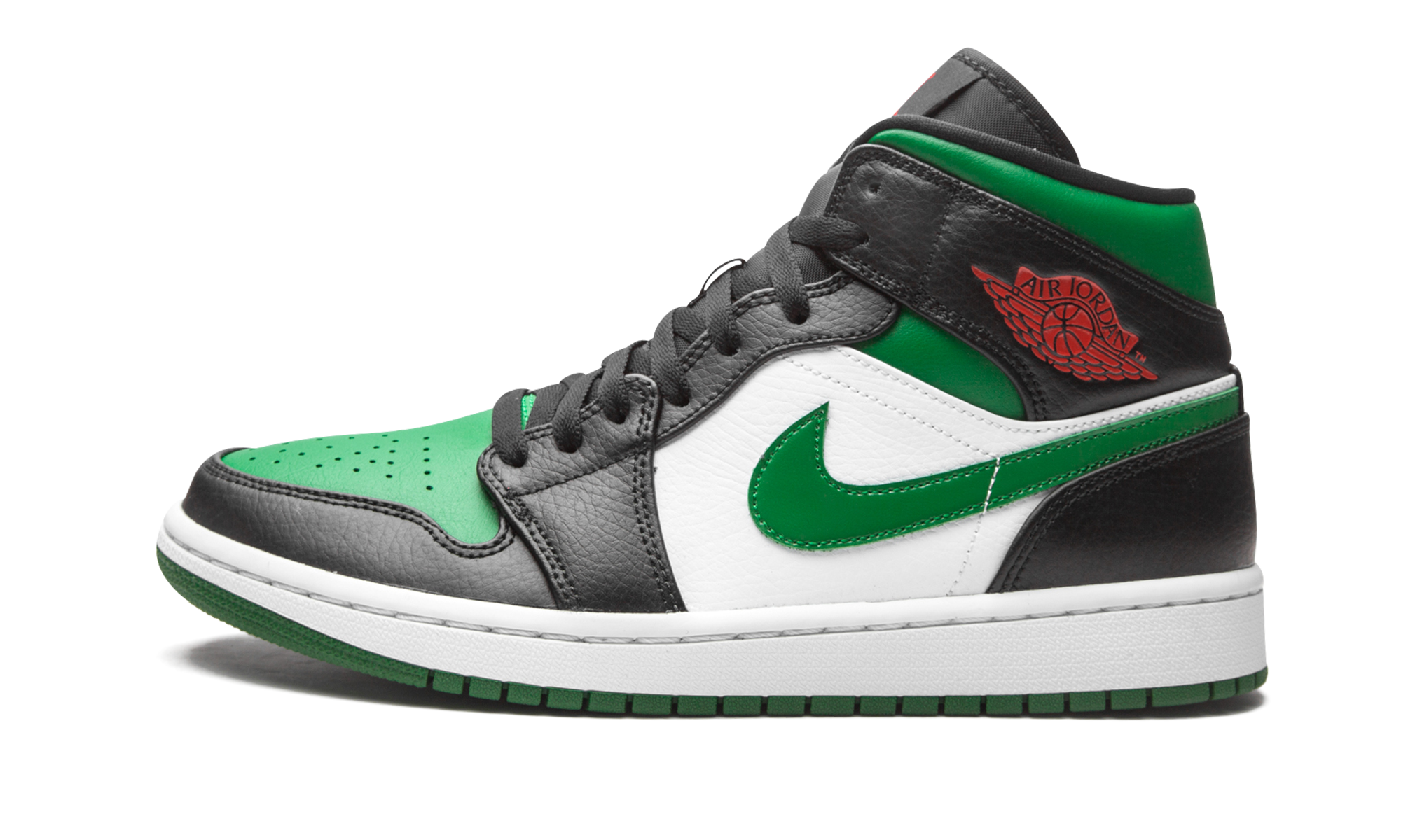 Air Jordan 1 Mid Green Toe 554724 067