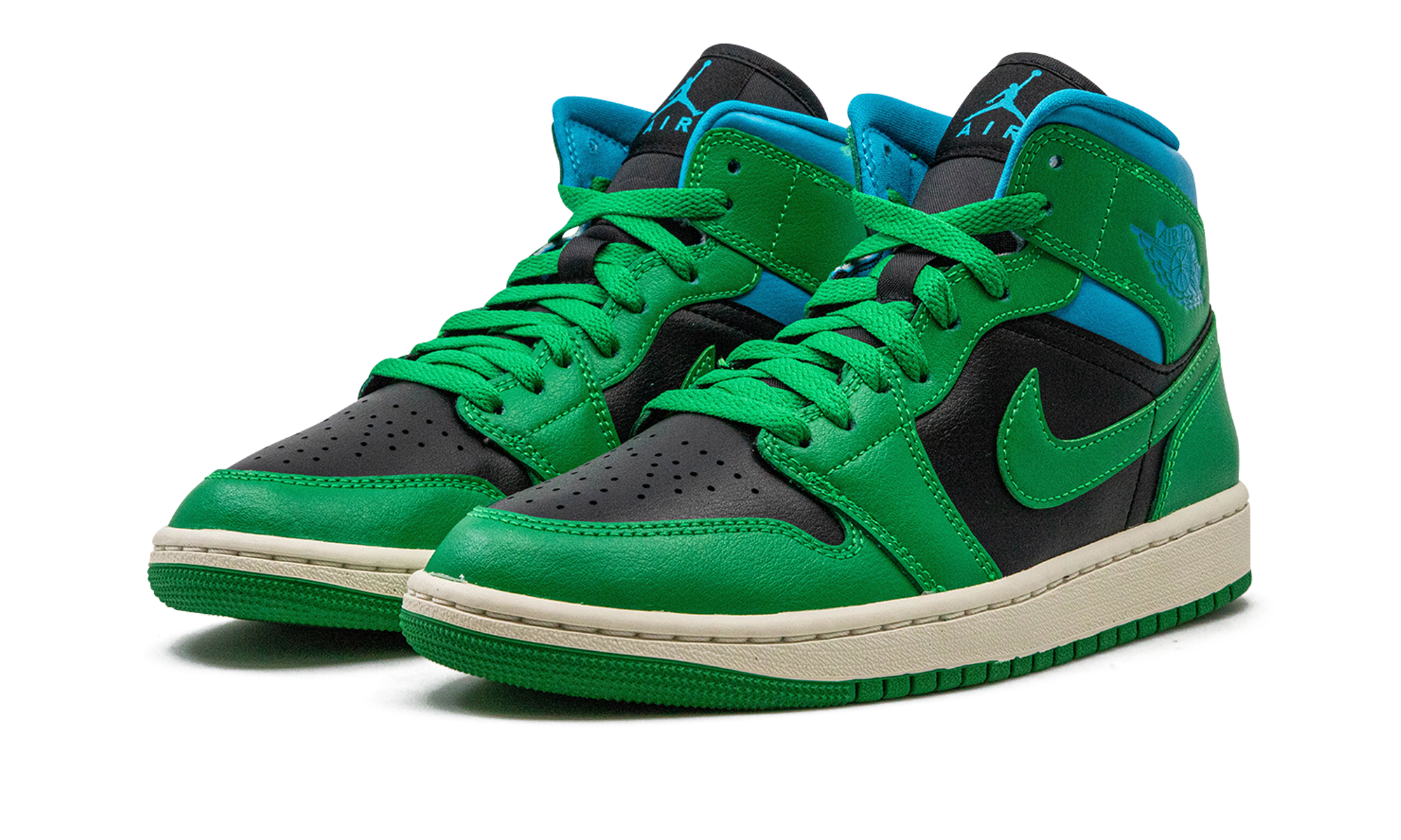 AIR JORDAN 1 MID WMNS Lucky Green Aquatone BQ6472 033