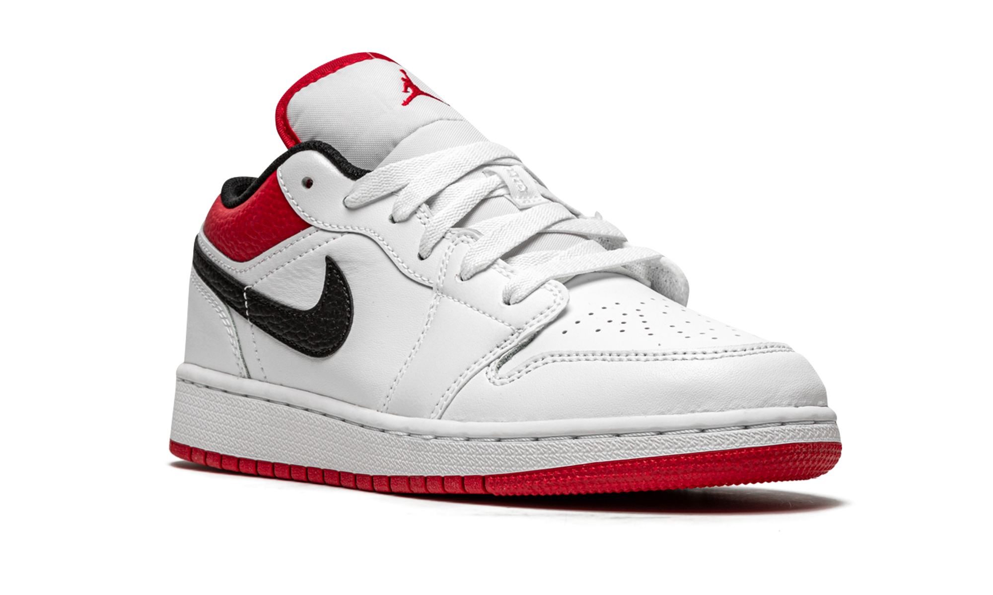 Air Jordan 1 Low GS White / Gym Red 553560 118