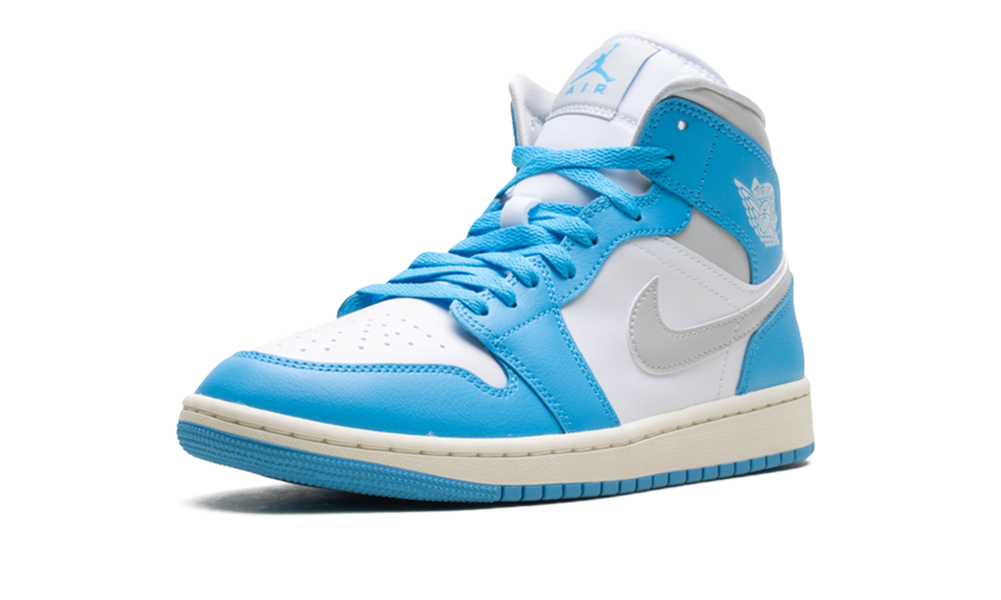 Jordan 1 Mid WMNS Dark Powder Blue White Sail Neutral Grey BQ6472 400