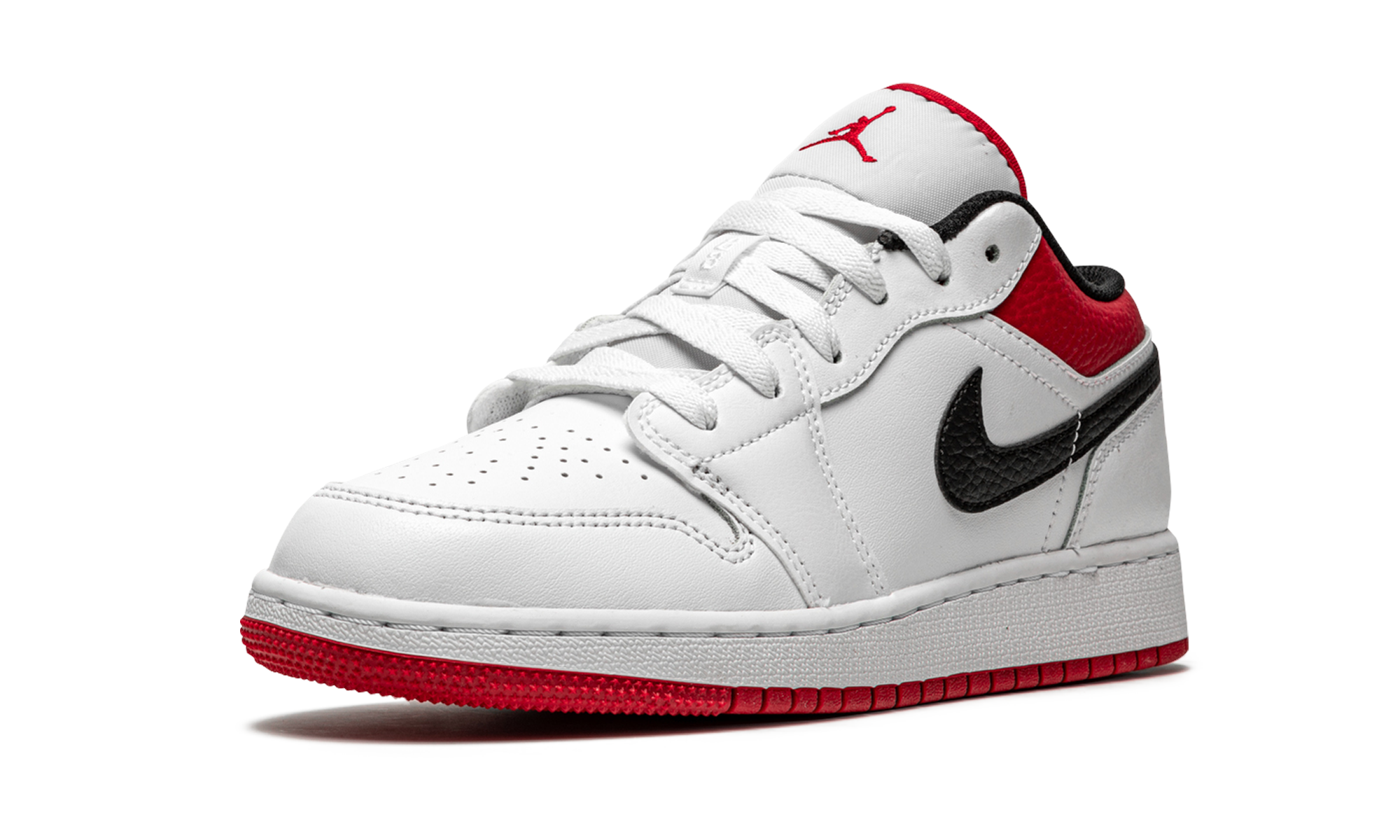 Air Jordan 1 Low GS White / Gym Red 553560 118