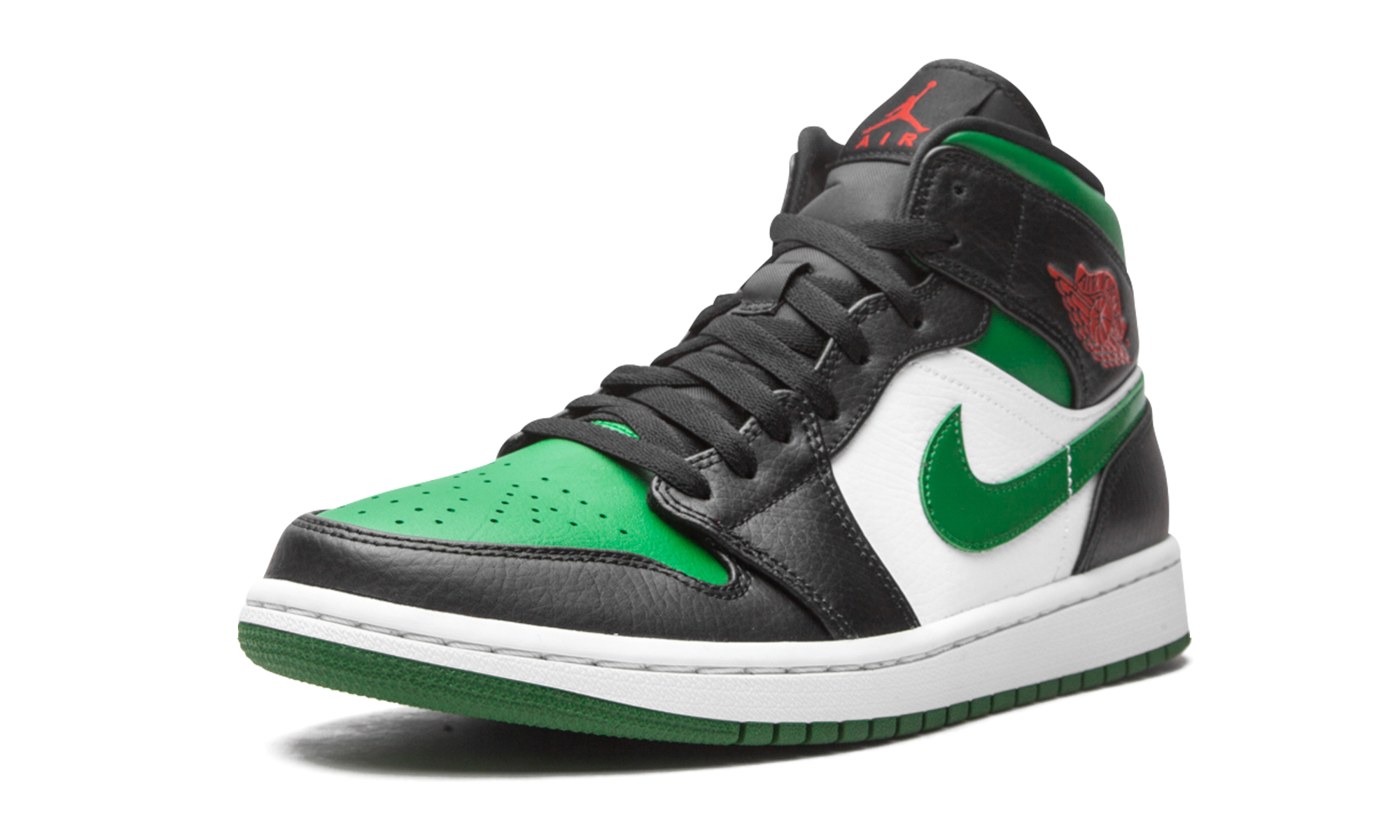 Air Jordan 1 Mid Green Toe 554724 067