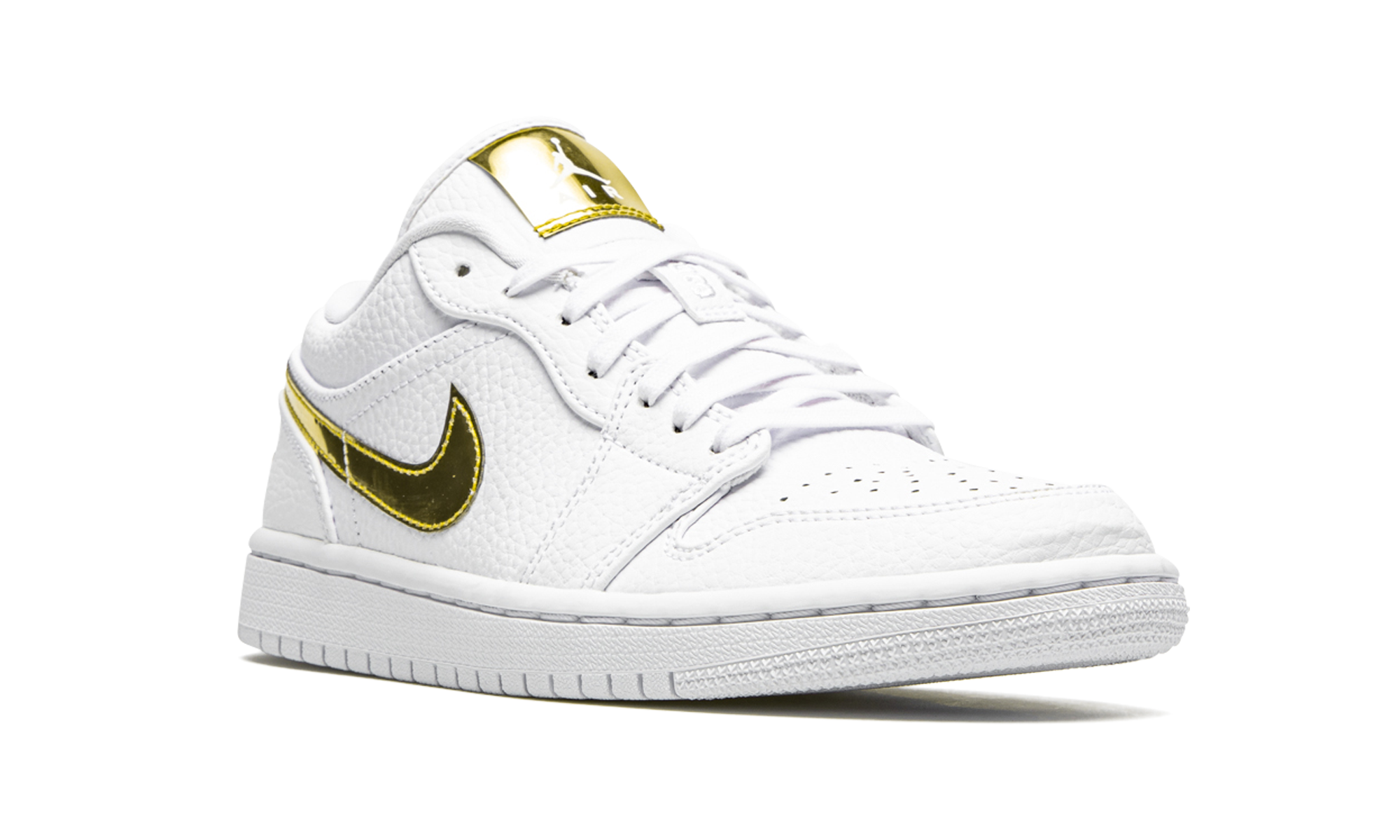 AIR JORDAN 1 Low SE WMNS White Metallic Gold CZ4776 100