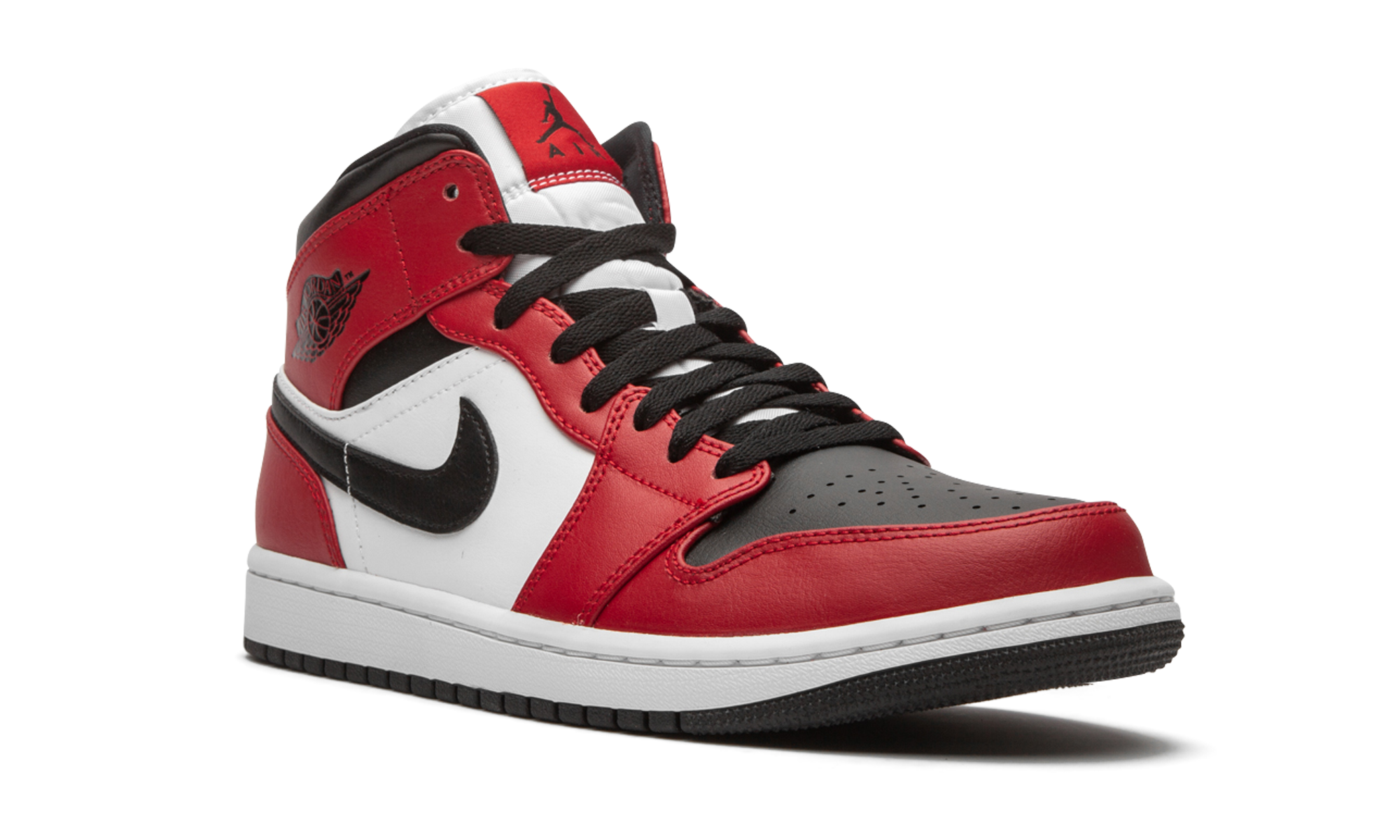 Air Jordan 1 Mid Chicago Black Toe 554724 069