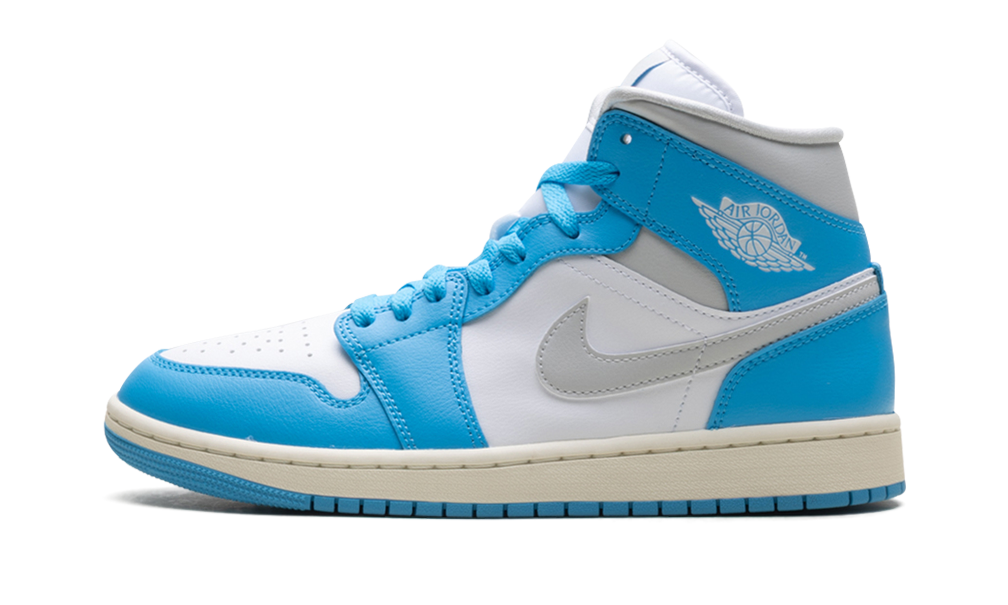 Jordan 1 Mid WMNS Dark Powder Blue White Sail Neutral Grey BQ6472 400