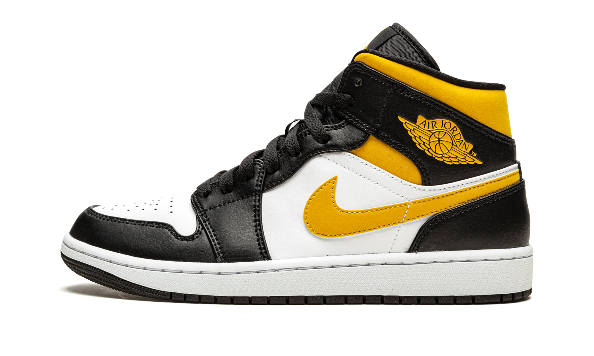 Air Jordan 1 Mid White / Pollen / Black 554724 177