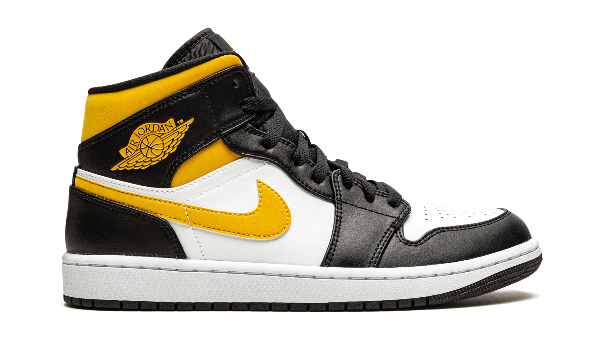 Air Jordan 1 Mid White / Pollen / Black 554724 177