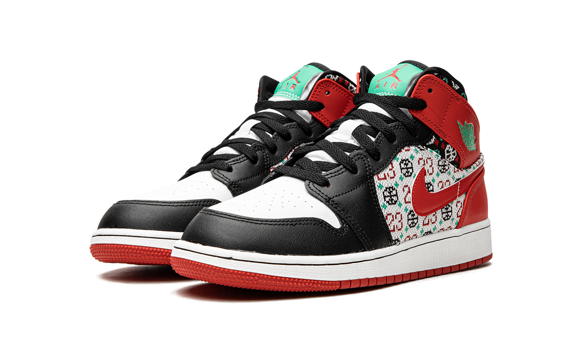Jordan 1 Mid GS Ugly Christmas Sweater DM1208 150