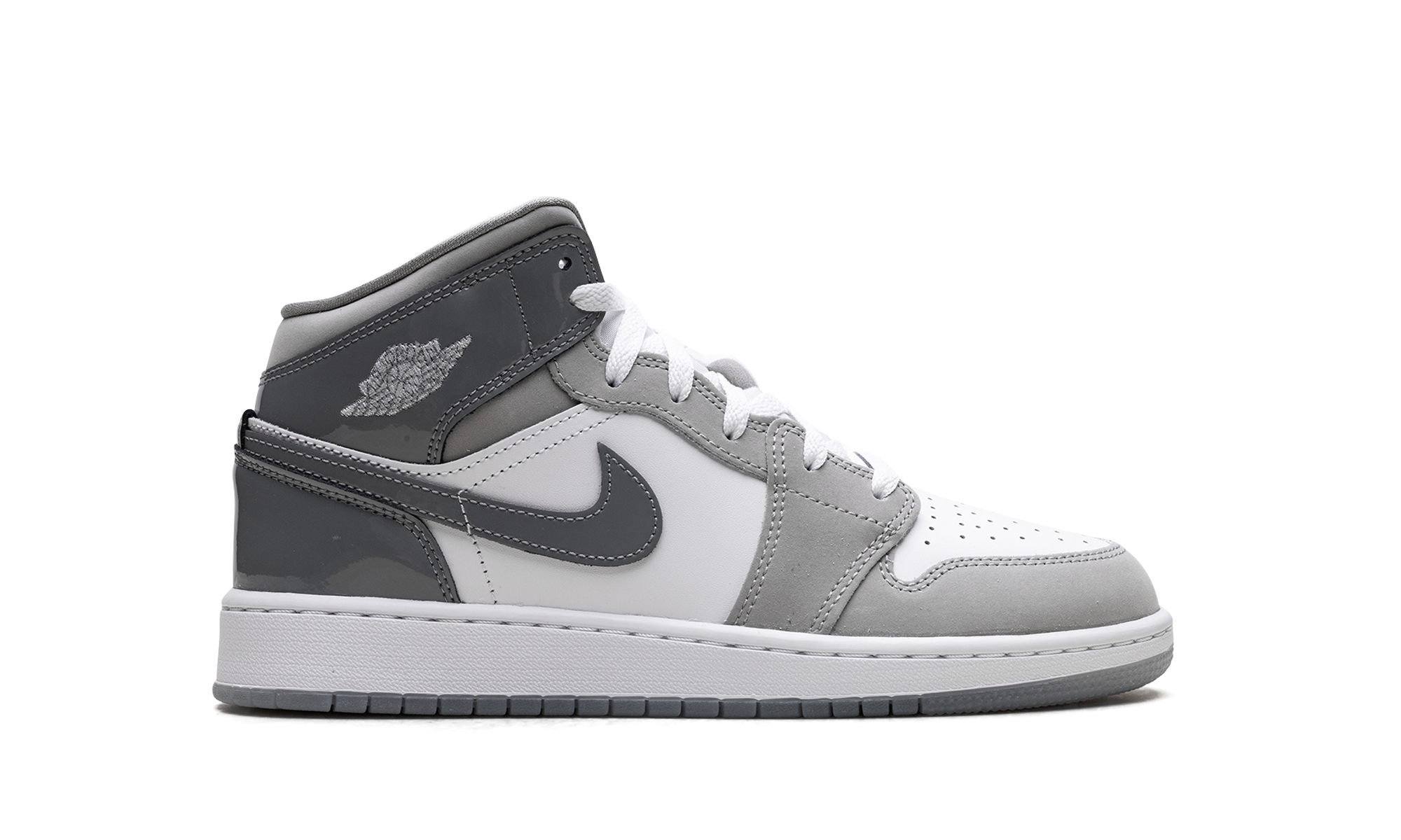 Jordan 1 Mid GS White Medium Cool Grey HF3193 100