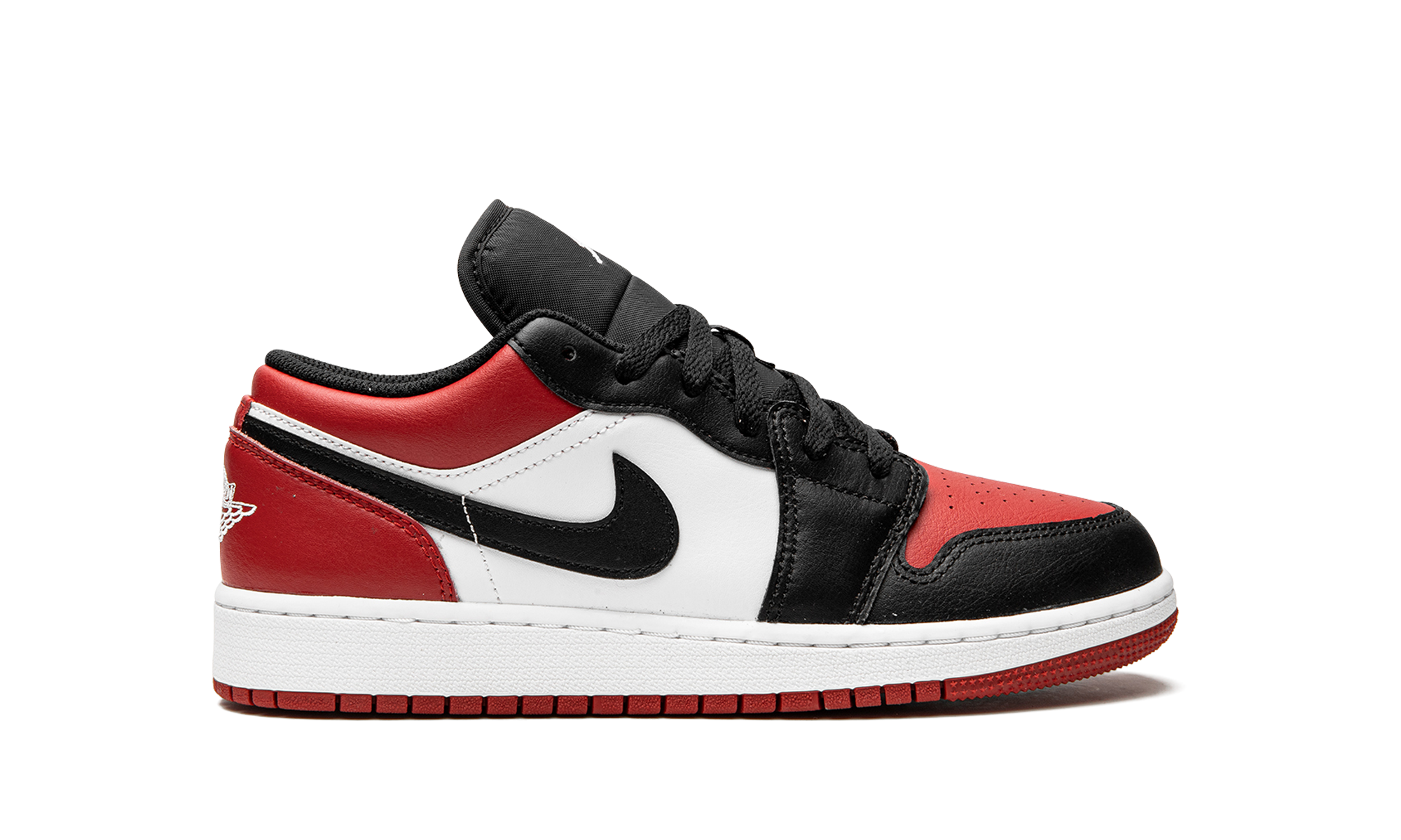 Air Jordan 1 Low GS Bred Toe 553560 612