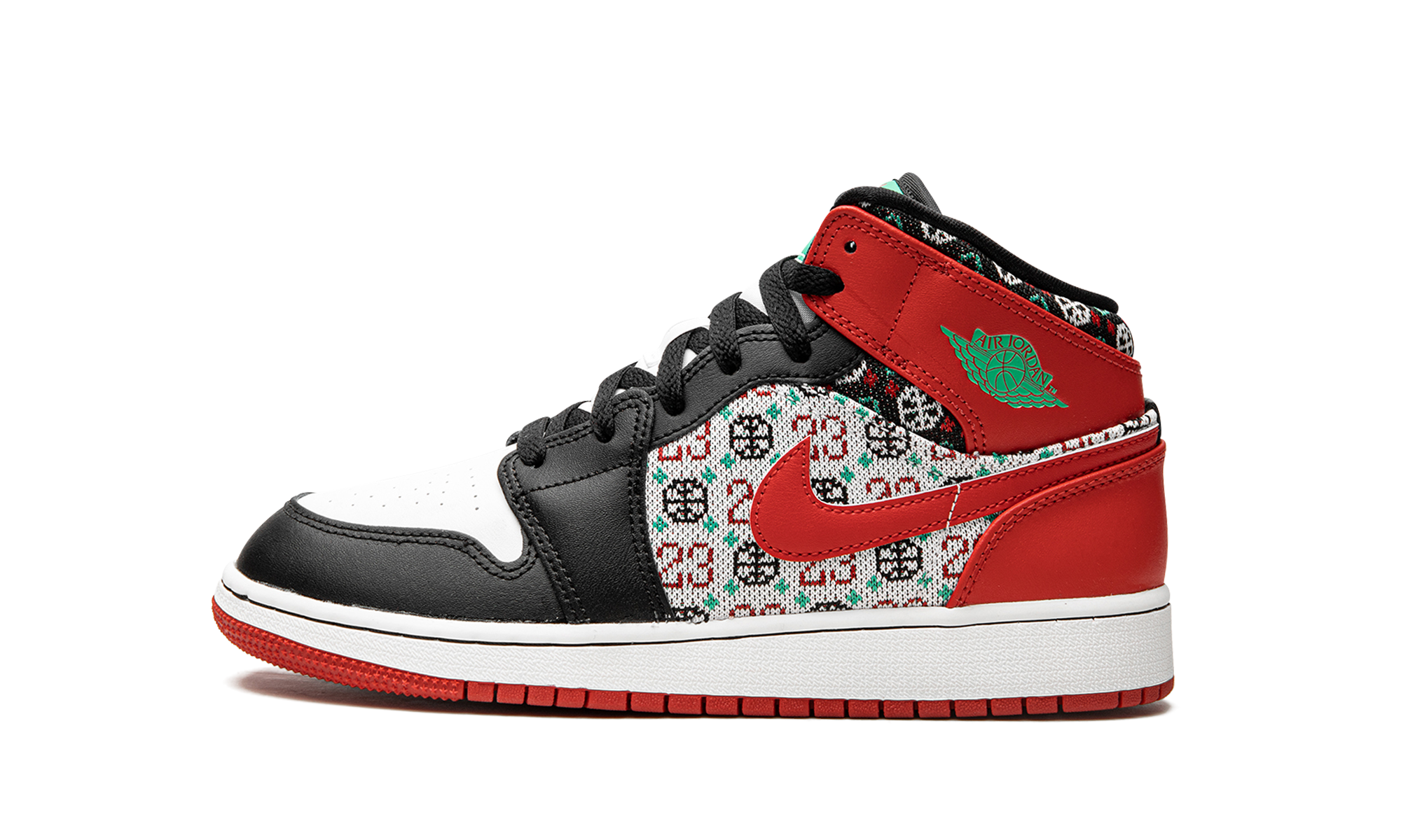 Jordan 1 Mid GS Ugly Christmas Sweater DM1208 150