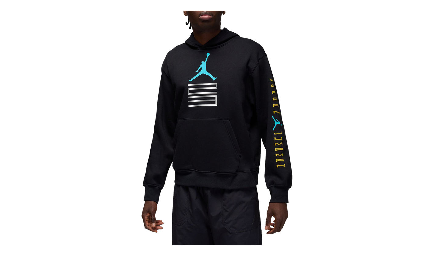 Jordan AJ11 Gamma Fleece Pullover Hoodie Black IQ6970 010