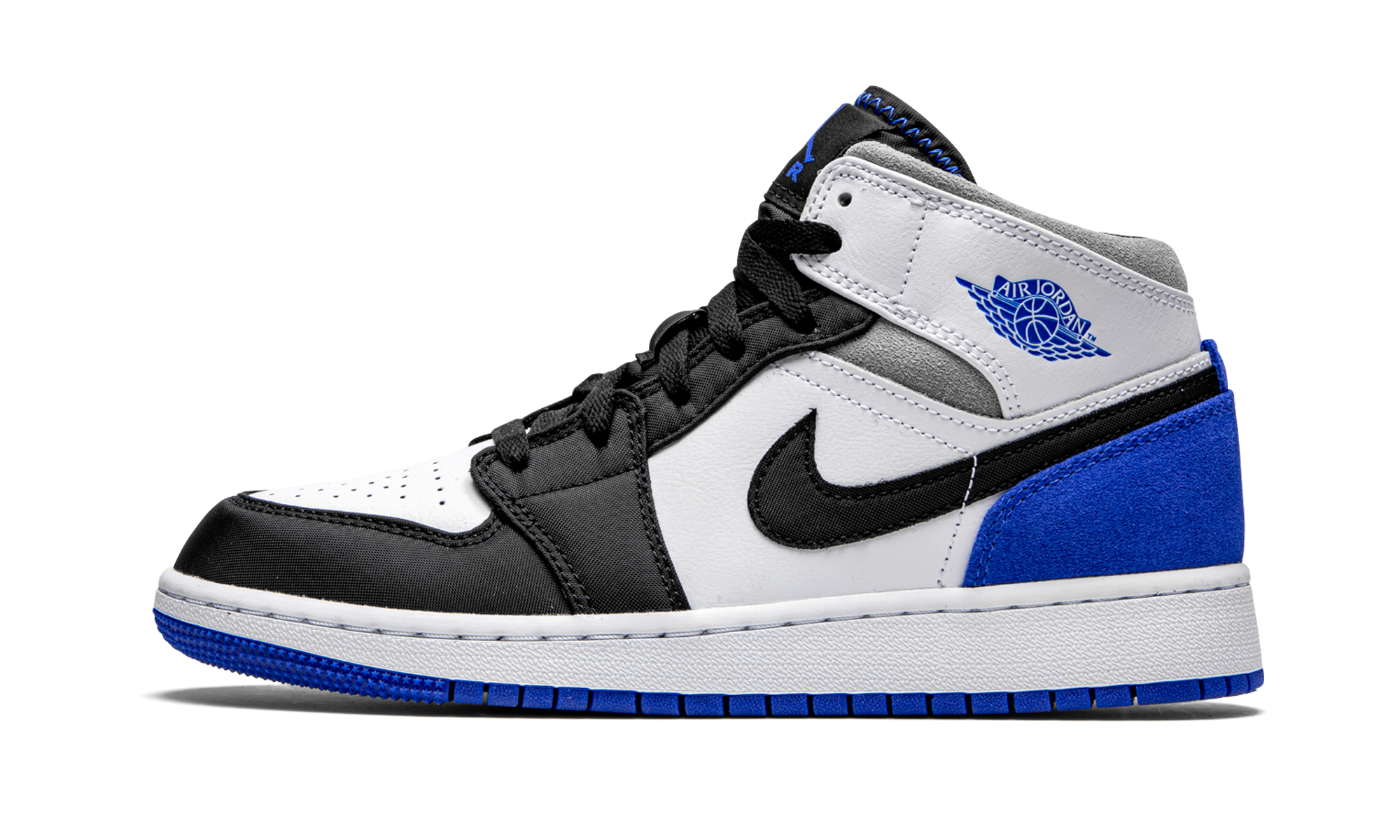 Air Jordan 1 Mid GS Royal White BQ6931 102