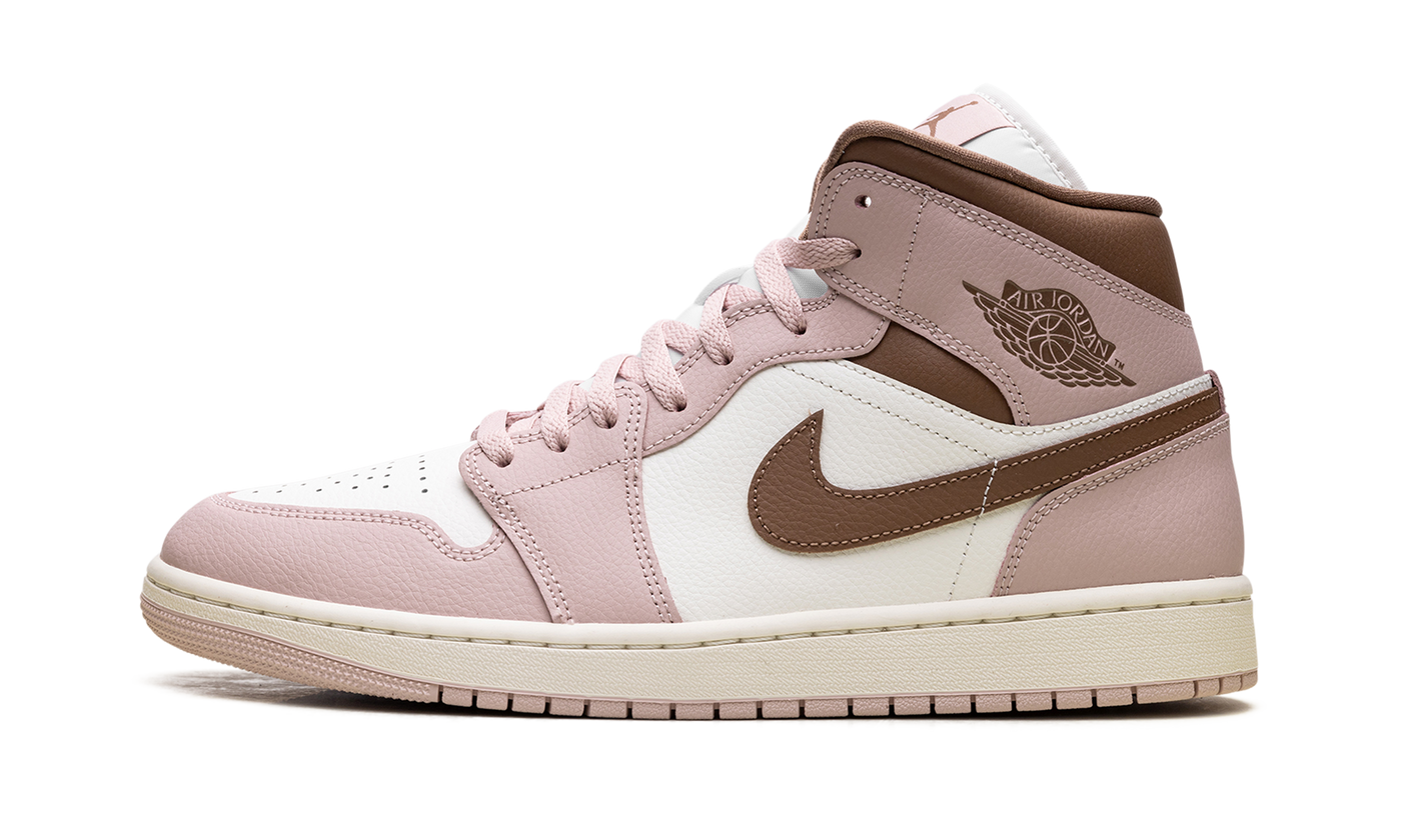 Jordan 1 Mid WMNS Pink Oxford Brown BQ6472 620