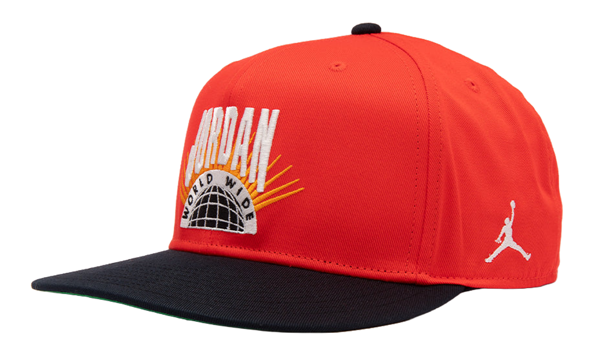 Jordan Essentials Pro Structured Flat Bill Hat Chile Red / Kelly Green / Sail IF3508 673