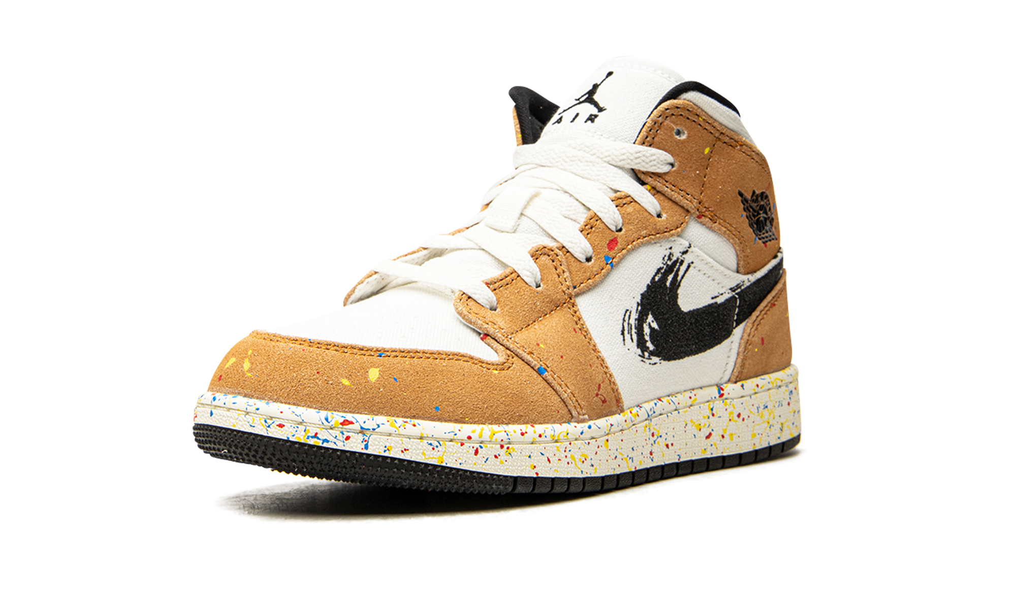 Air Jordan 1 Mid SE GS Brushstroke DA8006 100