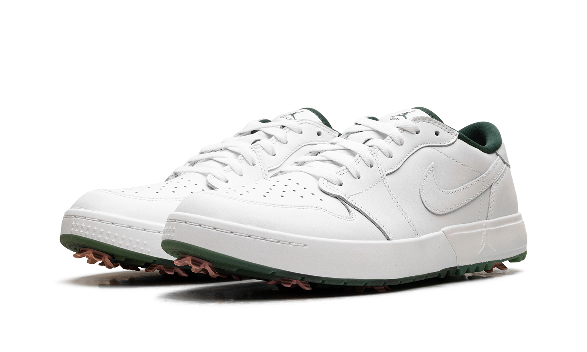 Air Jordan 1 Low Golf Spiked White Fir Elemental Pink IQ3417 100