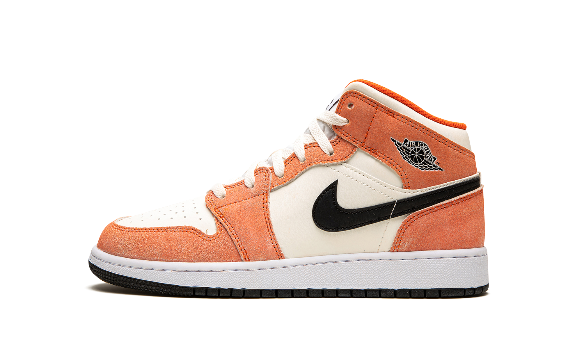 Air Jordan 1 Mid SE GS Orange Suede DV1336 800