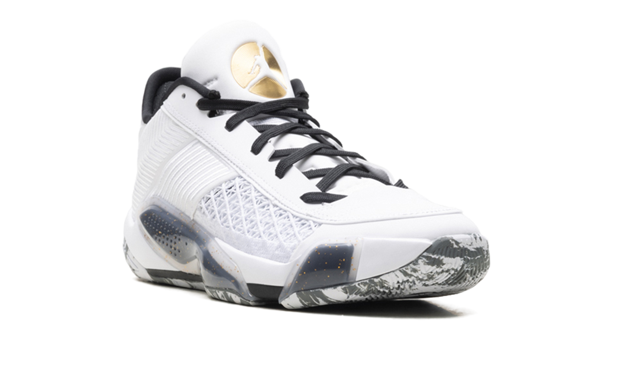 Jordan 38 Low White Metallic Gold Black FD2326 107