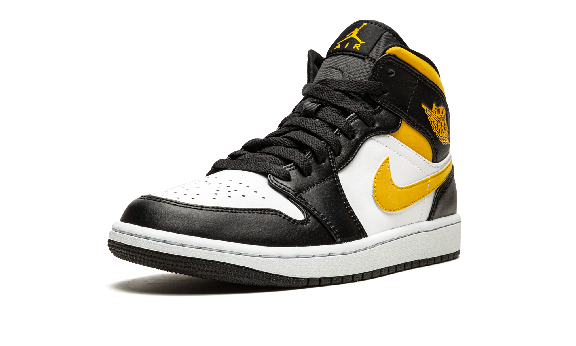 Air Jordan 1 Mid White / Pollen / Black 554724 177