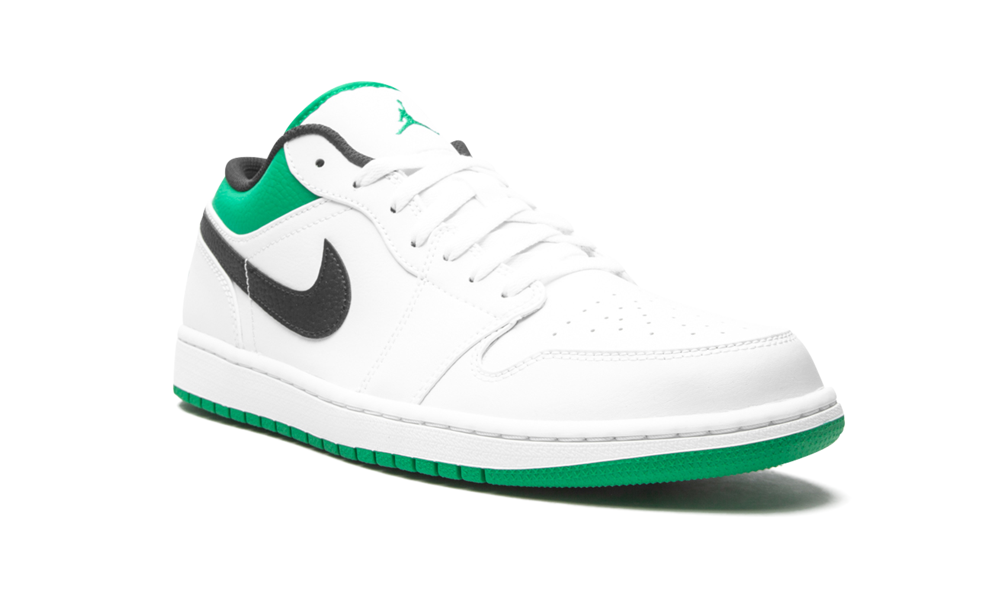 Air Jordan 1 Low White / Lucky Green 553558 129