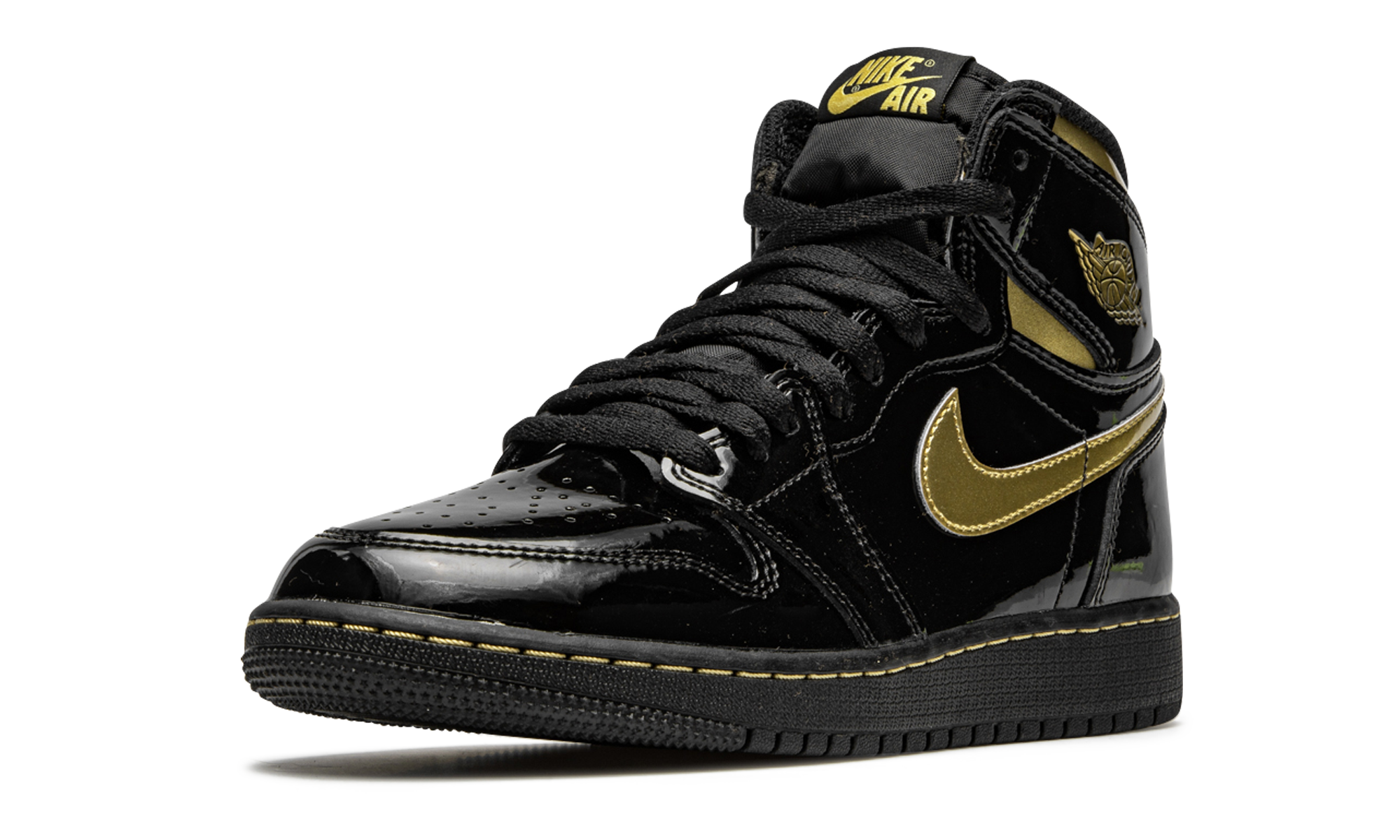 Air Jordan 1 Retro High OG GS Black Metallic Gold 575441 032