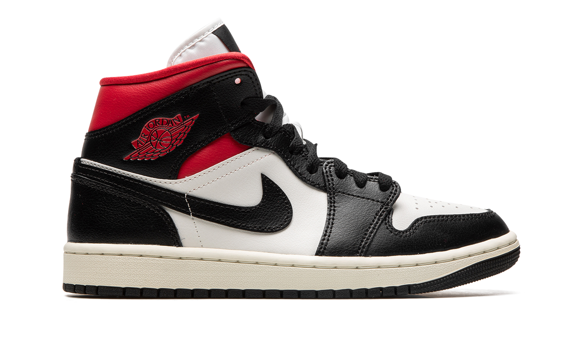 AIR JORDAN 1 MID WMNS Black / Gym Red / Sail BQ6472 061