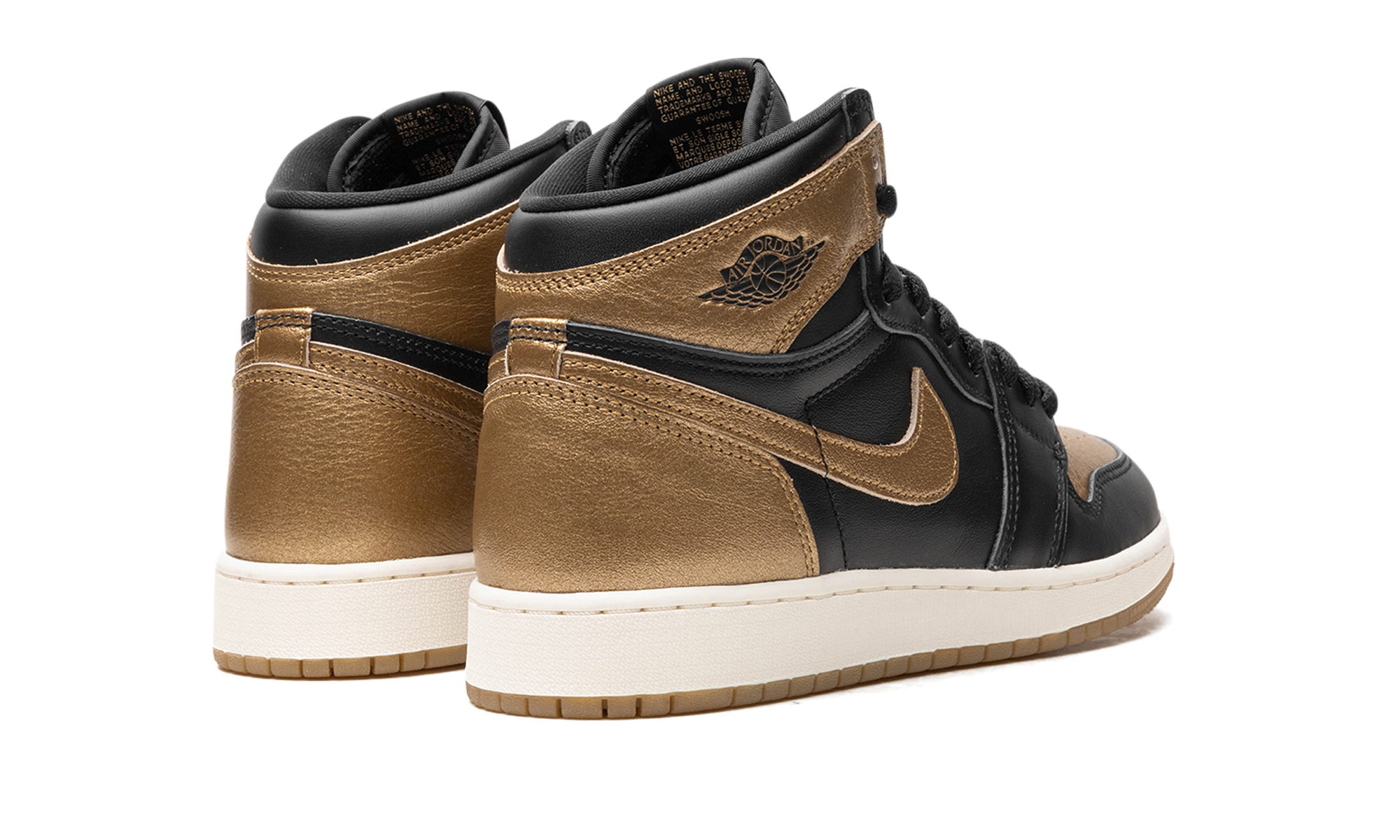 Air Jordan 1 GS Black Metallic Gold FD1437 071