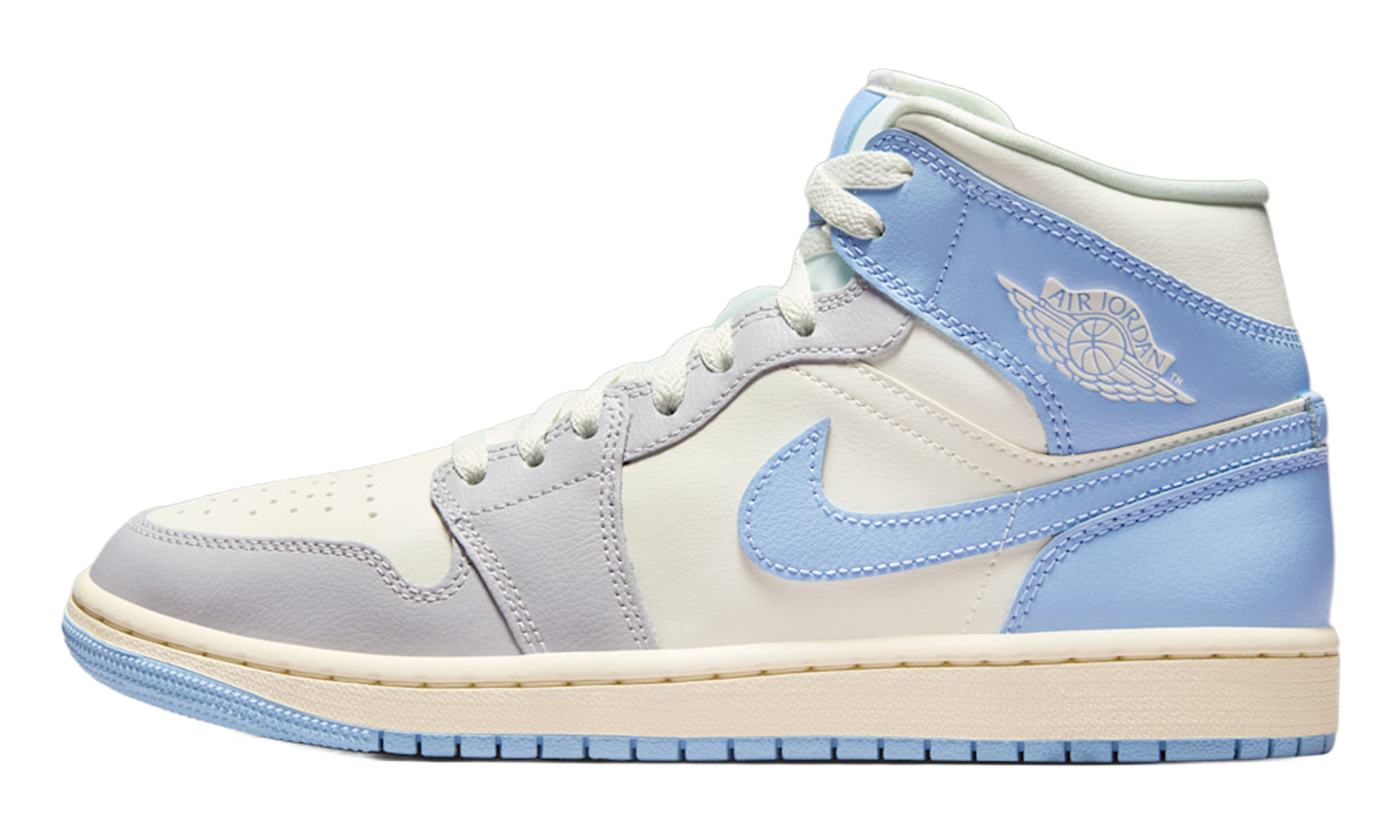 Air Jordan 1 Mid WMNS Psychic Blue Sail Coconut Milk BQ6472 402