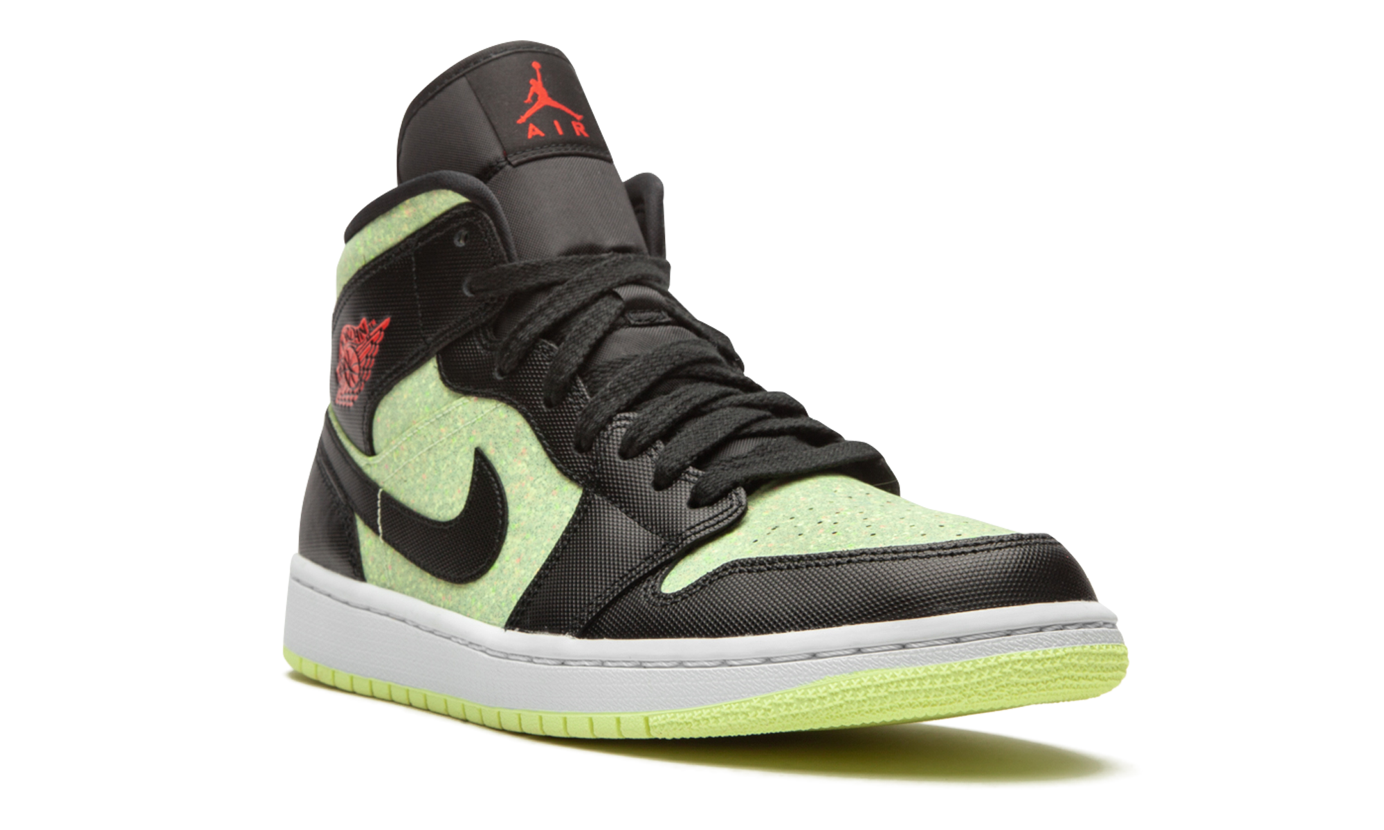 AIR JORDAN 1 MID SE WMNS Barely Volt / Chile Red CV5276 003