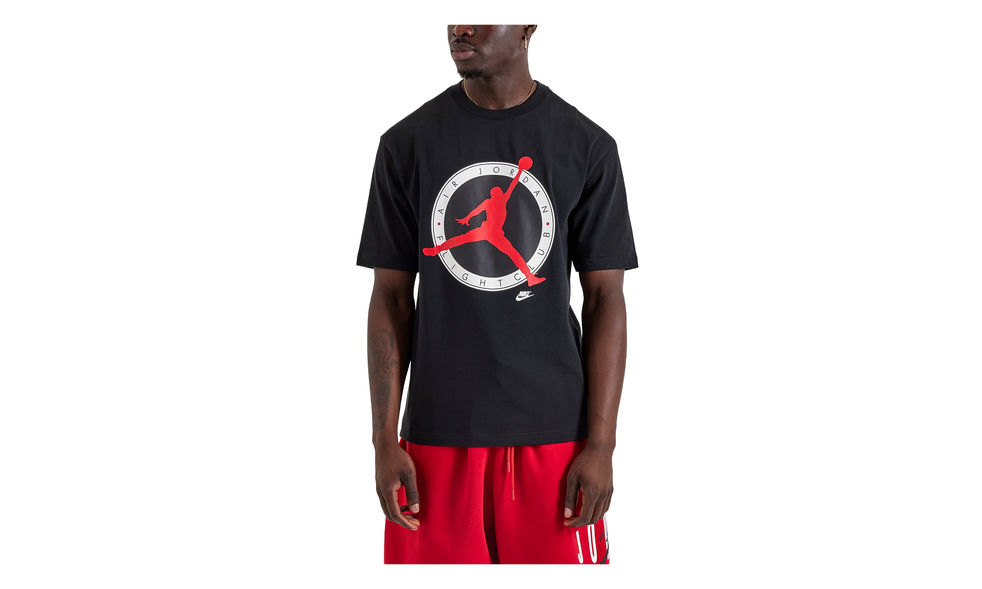 Jordan Flight Club T-Shirt Black / University Red IM1352 010