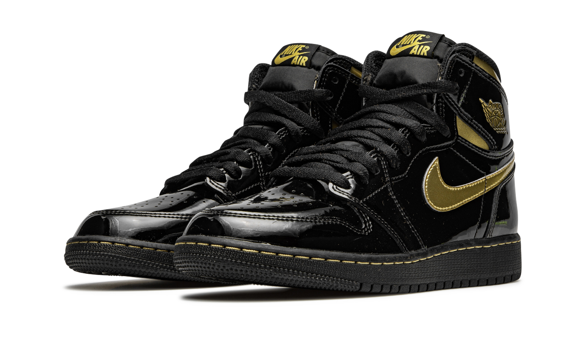 Air Jordan 1 Retro High OG GS Black Metallic Gold 575441 032