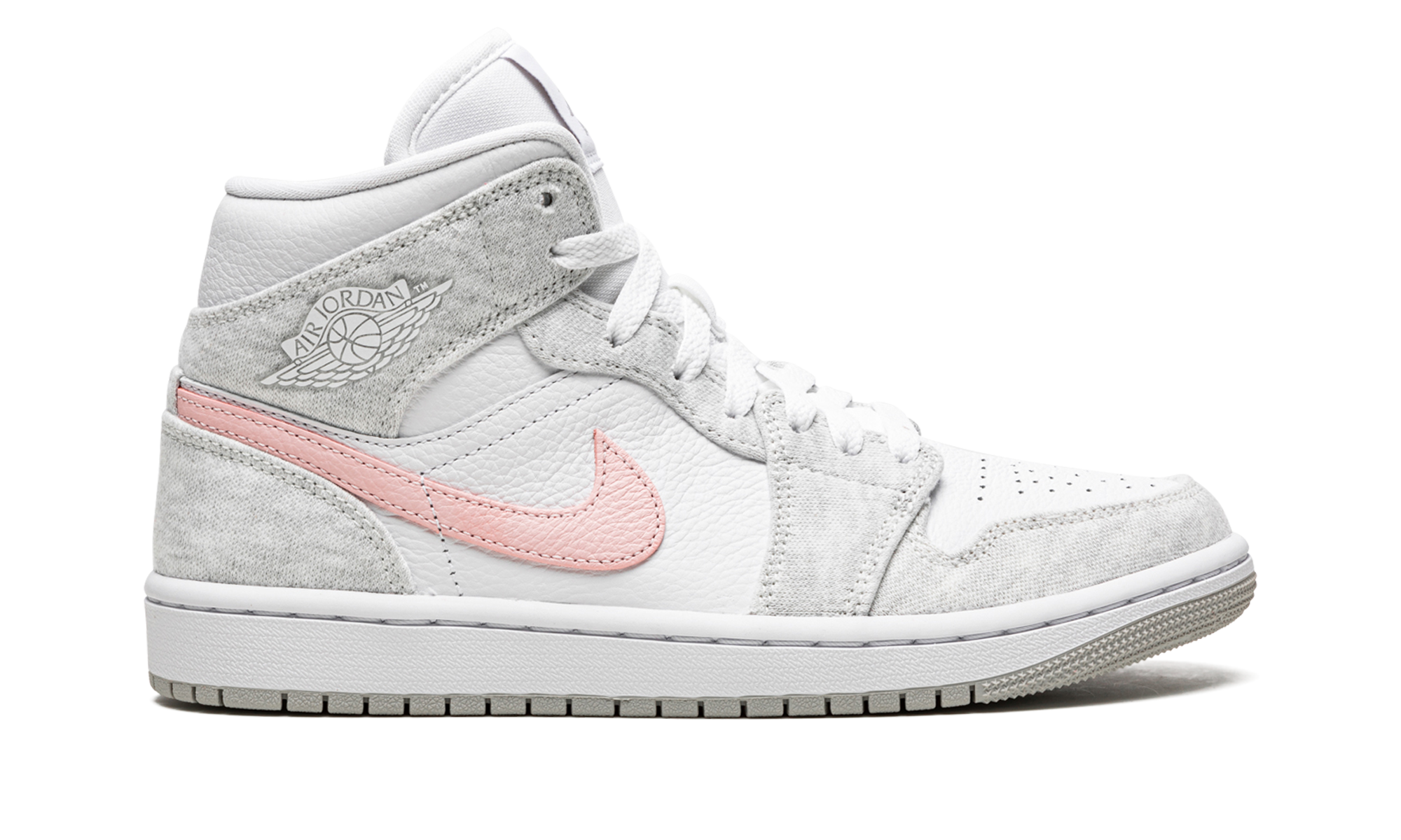 AIR JORDAN 1 MID SE WMNS Heather Grey / Pink DN4045 001