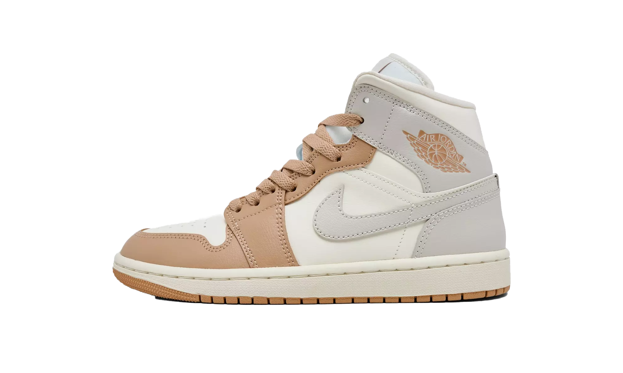 Air Jordan 1 Mid WMNS Pale Ivory Hemp BQ6472 118