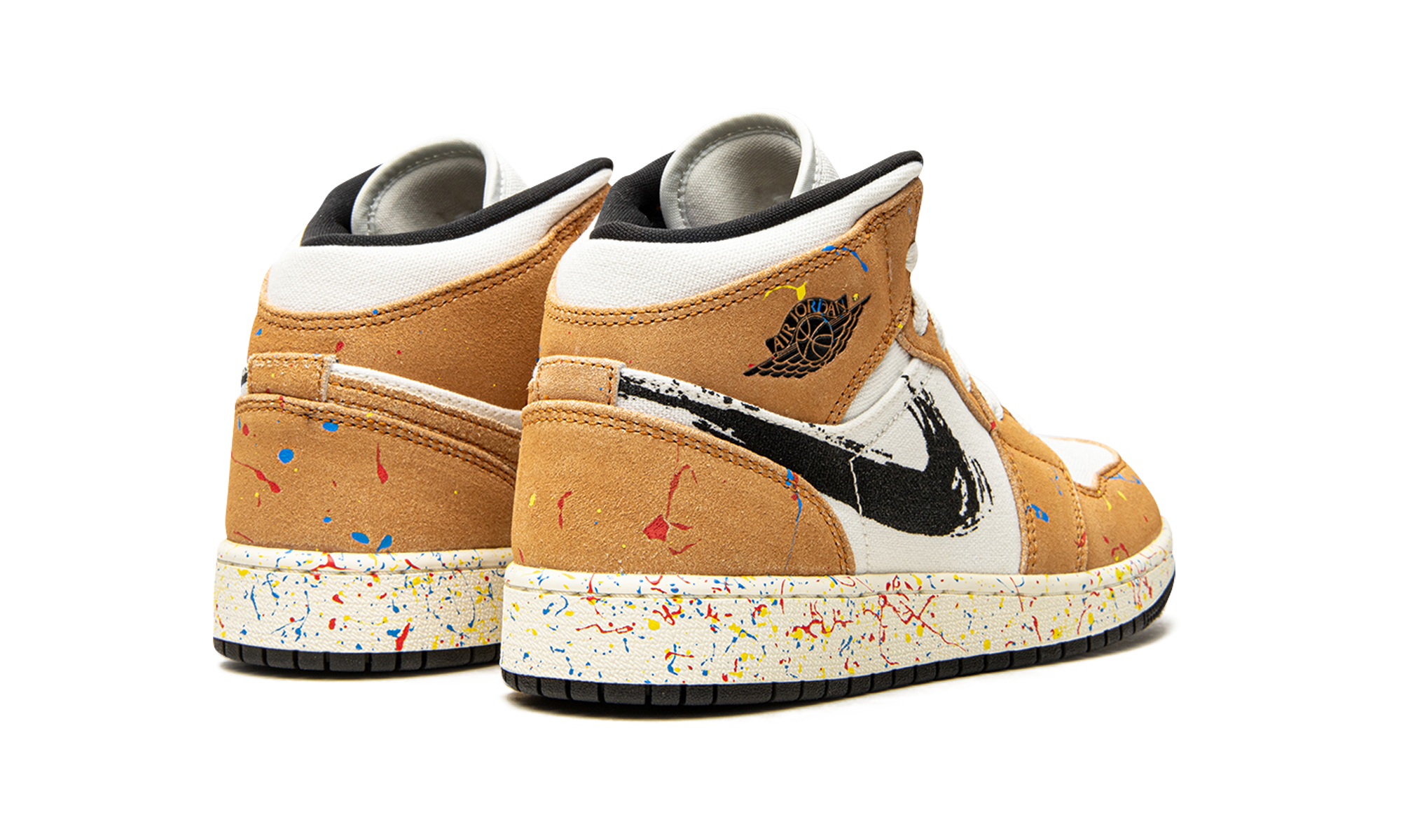 Air Jordan 1 Mid SE GS Brushstroke DA8006 100
