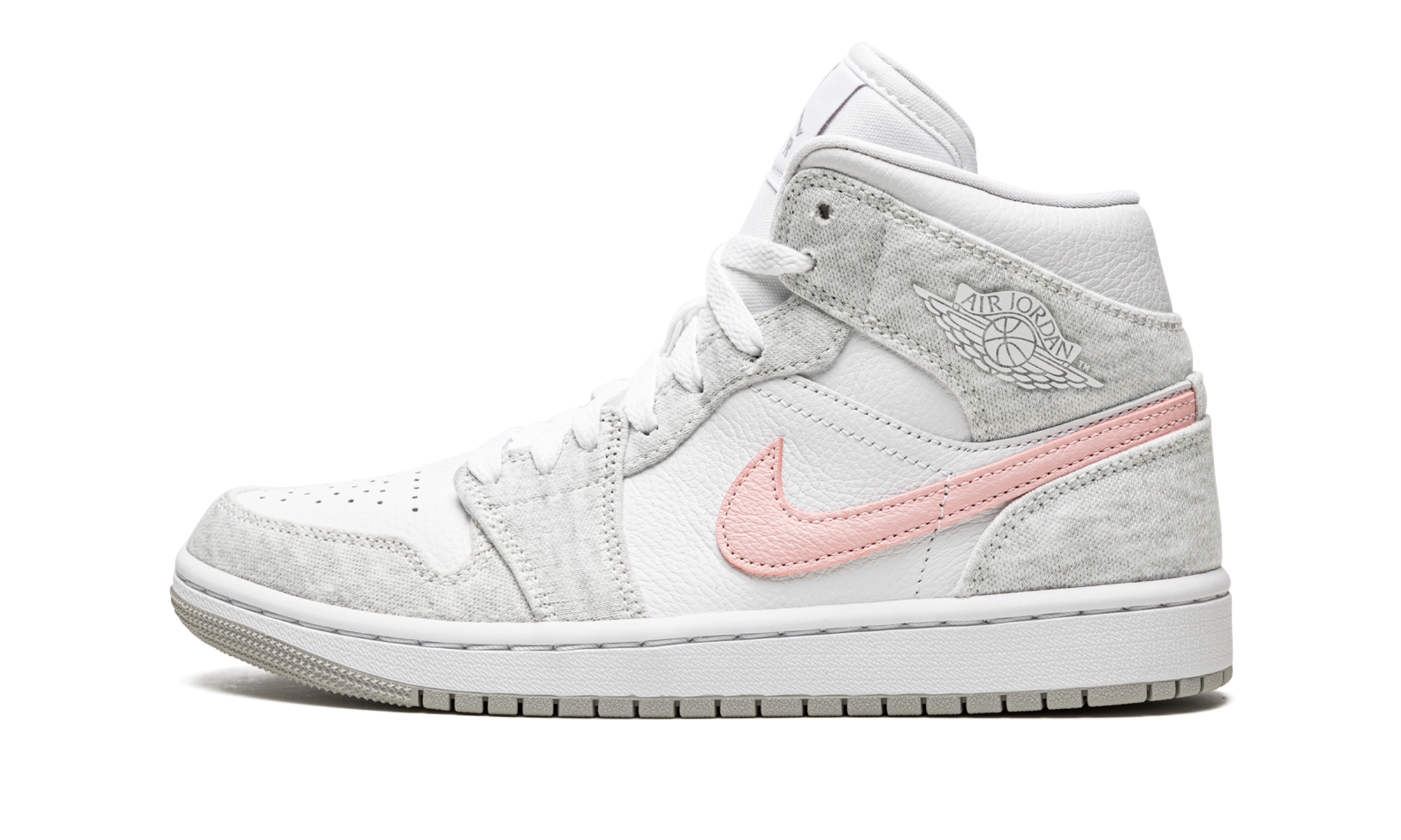 AIR JORDAN 1 MID SE WMNS Heather Grey / Pink DN4045 001