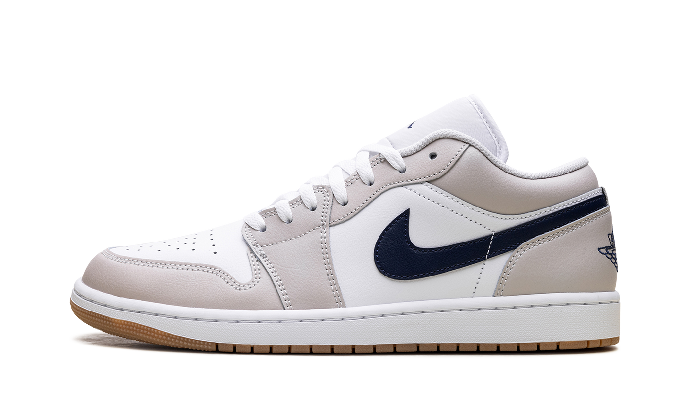Jordan 1 Low Midnight Navy Neutral Grey 553558 146
