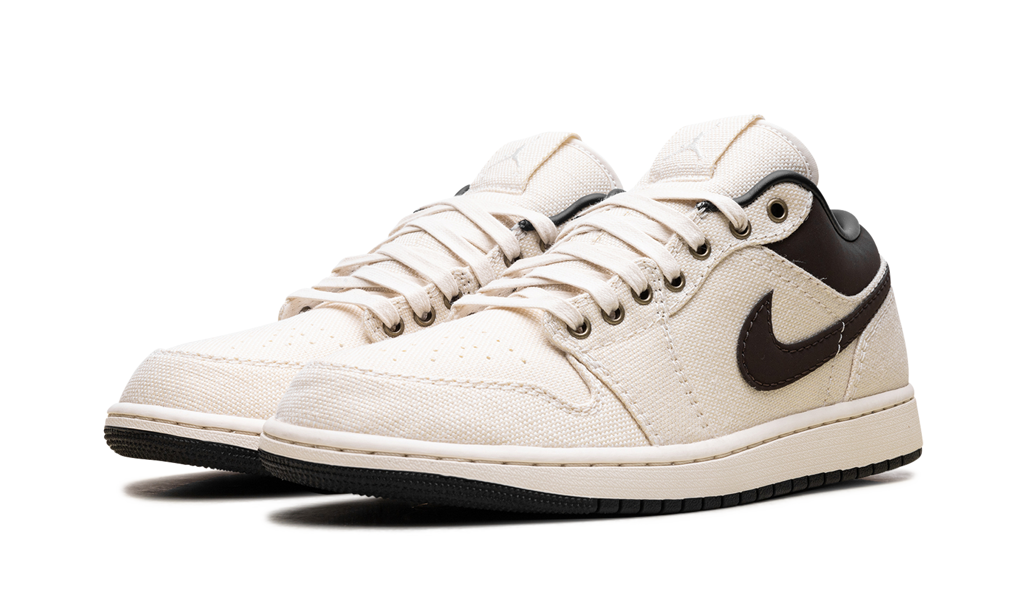 Air Jordan 1 Low Premium Pale Ivory Baroque Brown IB8058 110