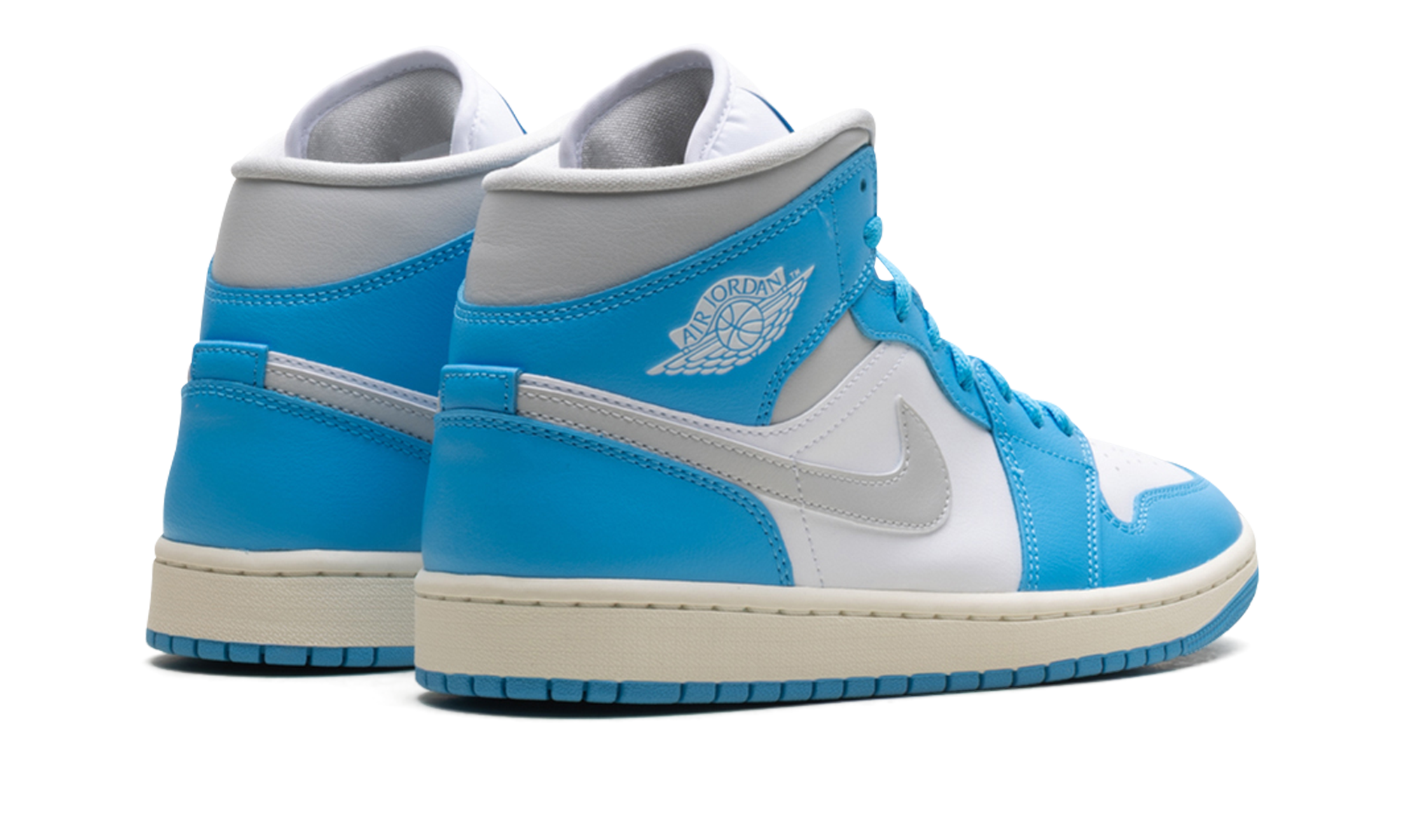 Jordan 1 Mid WMNS Dark Powder Blue White Sail Neutral Grey BQ6472 400