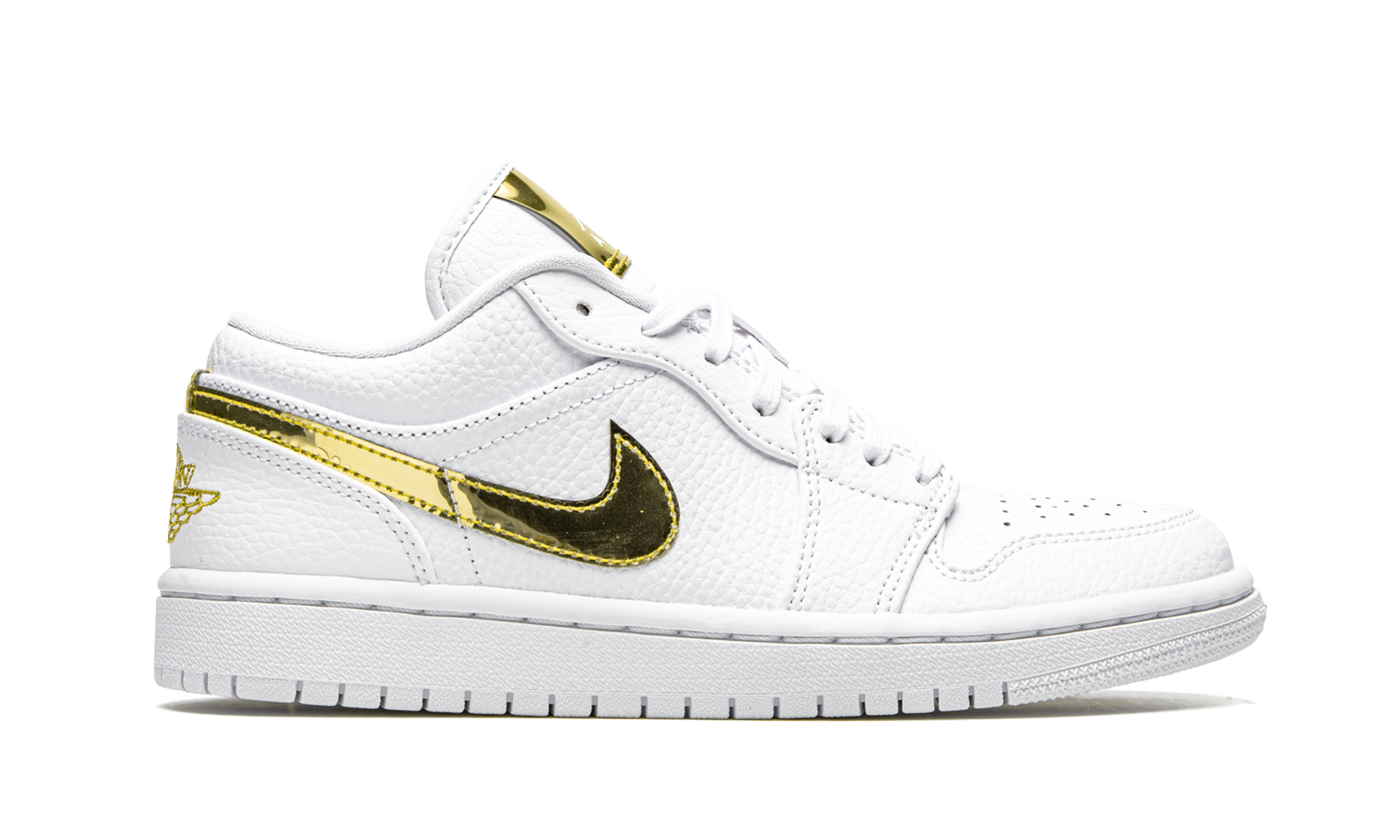 AIR JORDAN 1 Low SE WMNS White Metallic Gold CZ4776 100