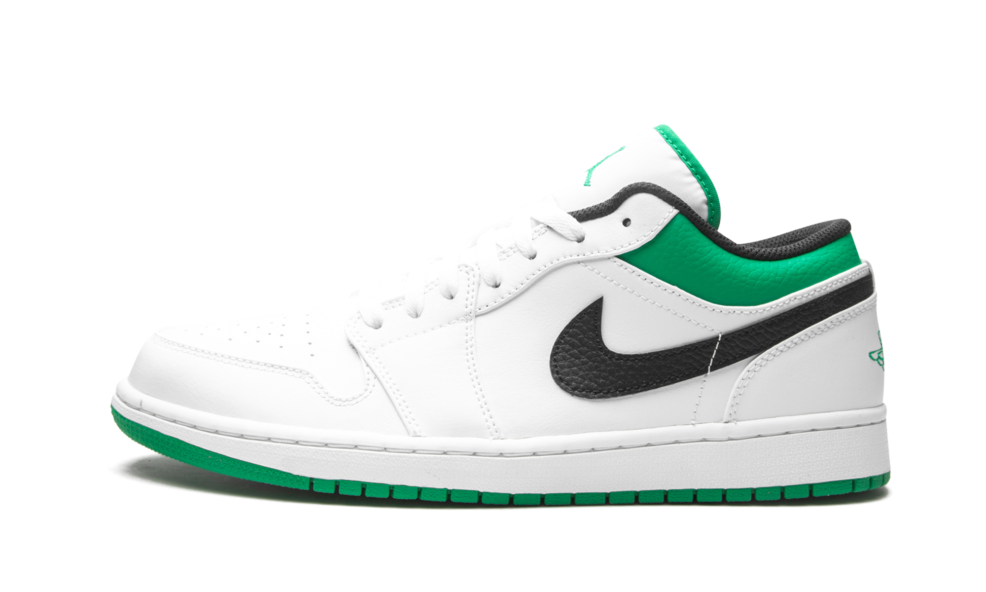 Air Jordan 1 Low White / Lucky Green 553558 129