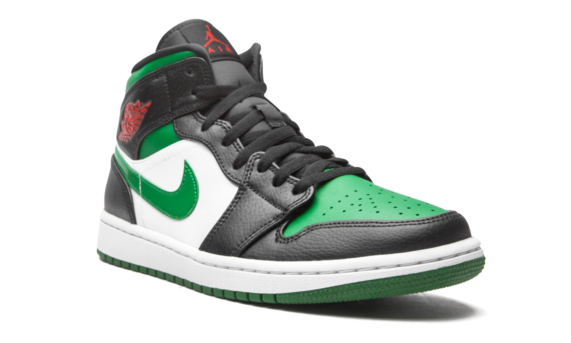 Air Jordan 1 Mid Green Toe 554724 067