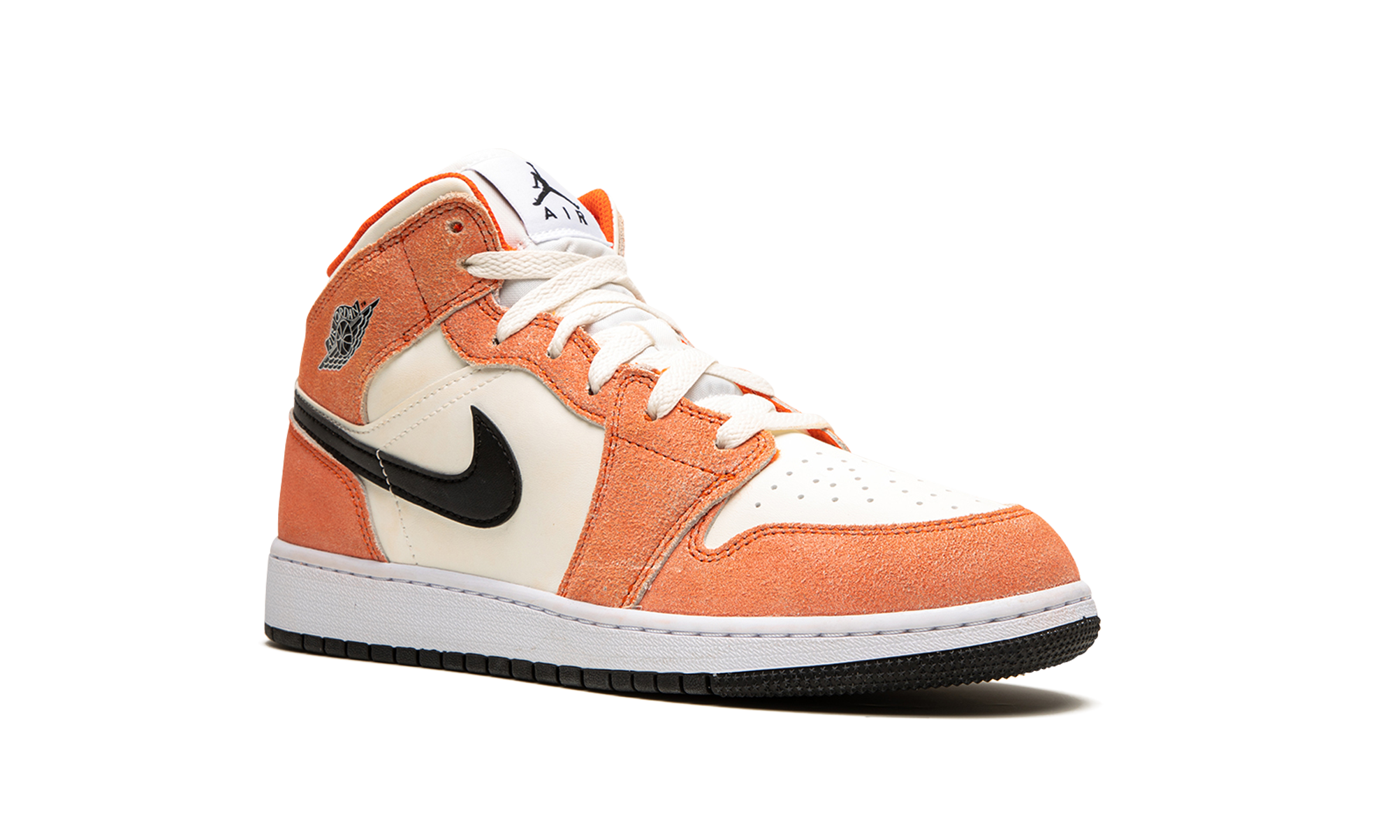 Air Jordan 1 Mid SE GS Orange Suede DV1336 800