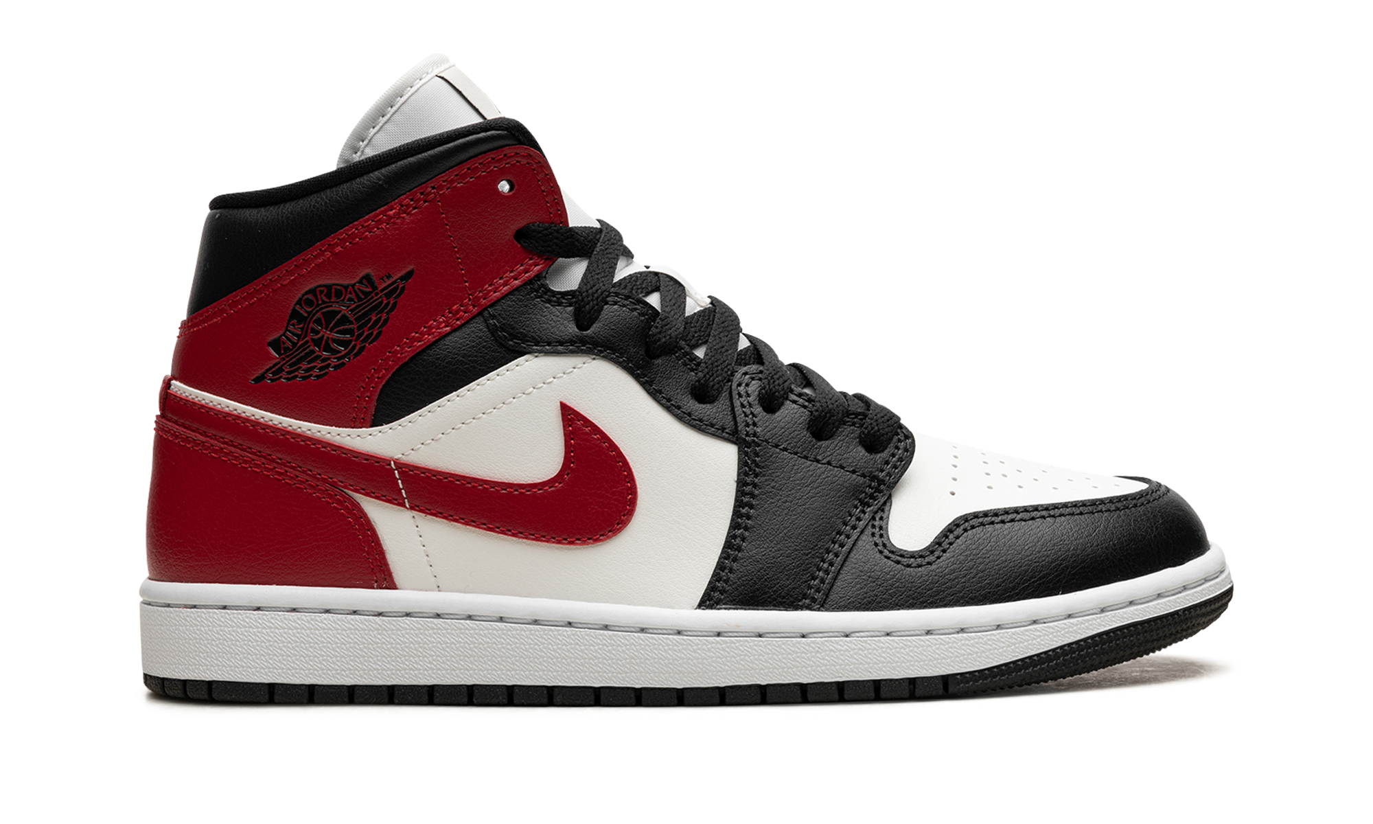 AIR JORDAN 1 MID WMNS Black Toe BQ6472 160