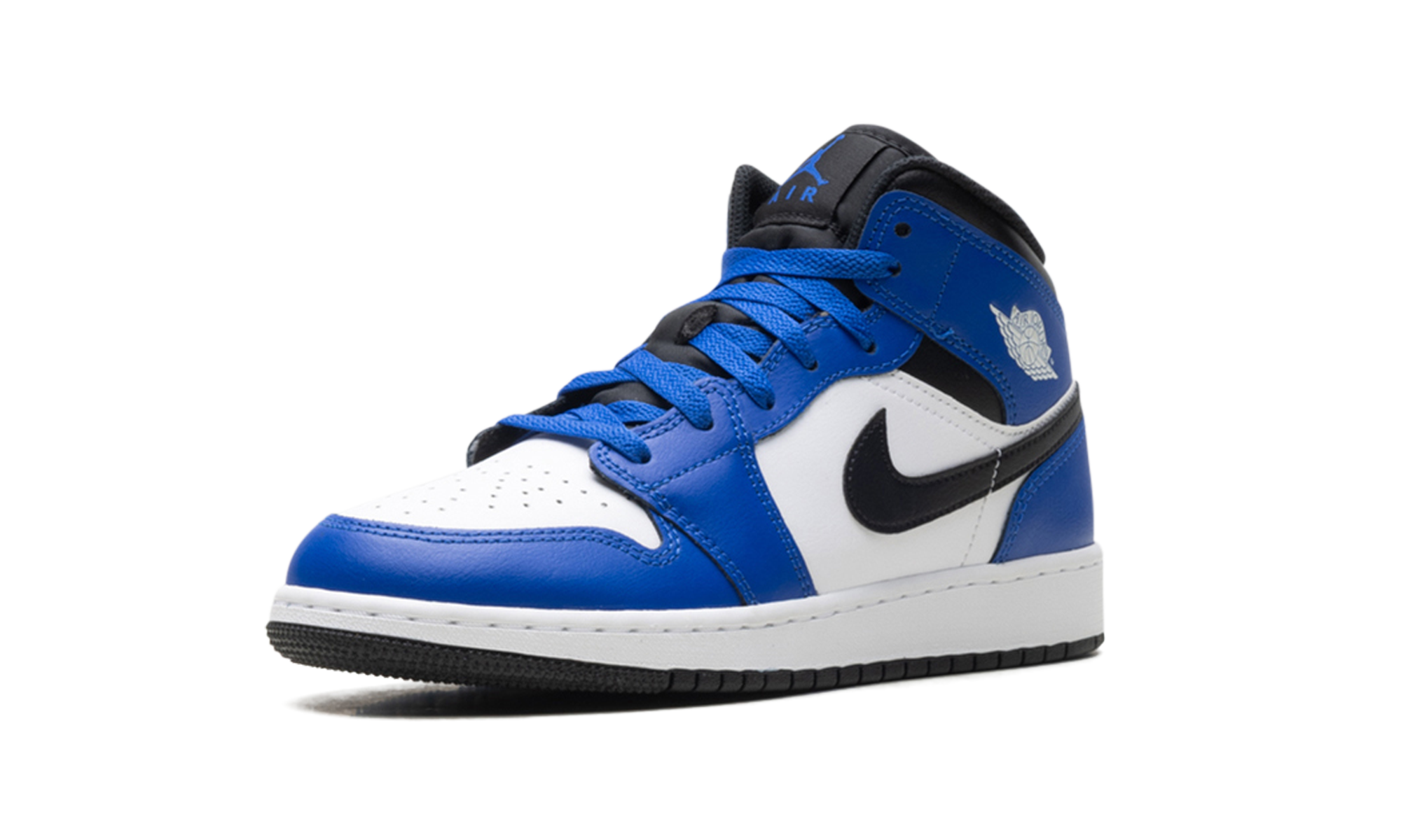 Jordan 1 Mid GS Game Royal White Black DQ8423 402